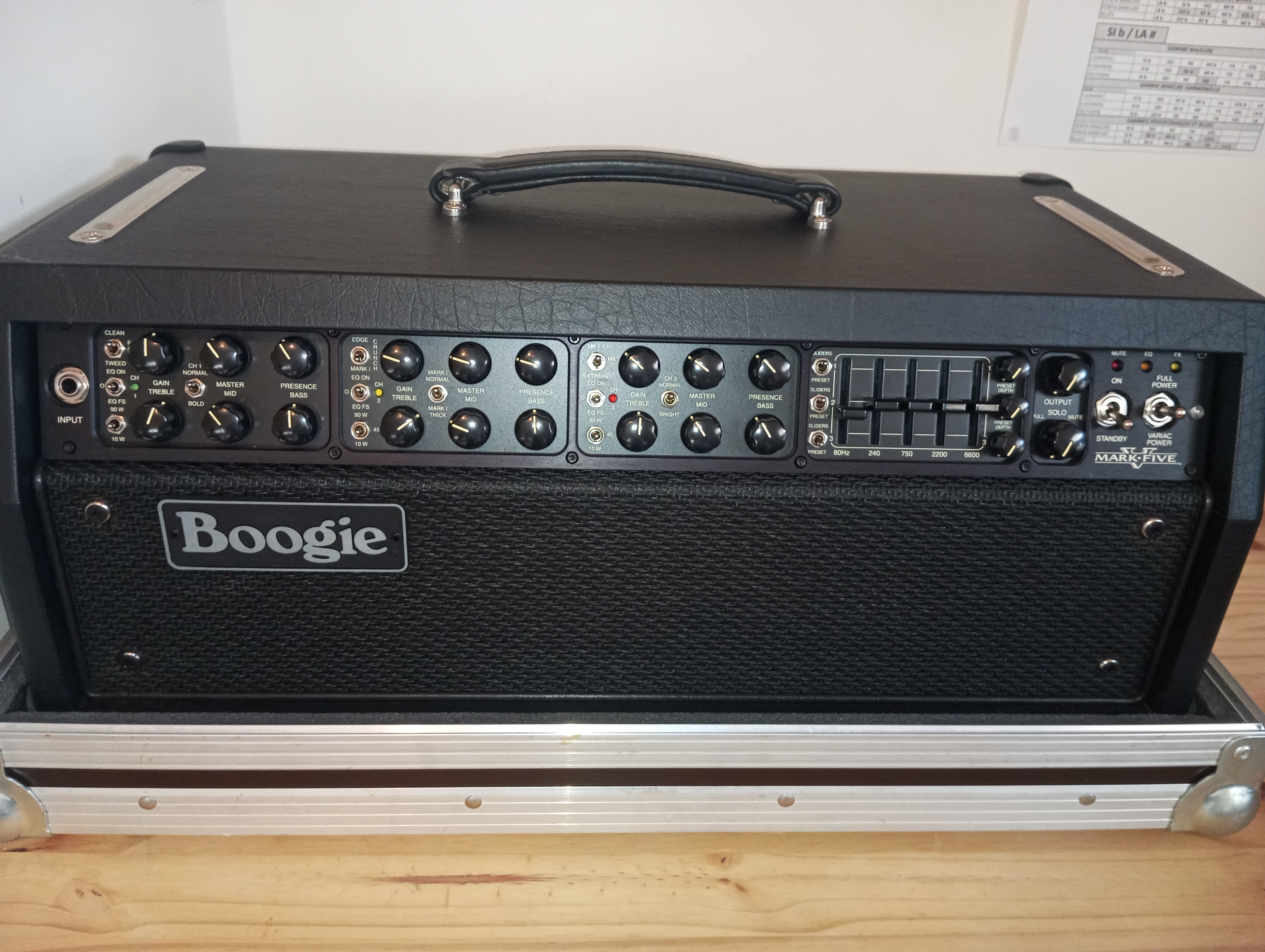 Pack Mesa Boogie Mark V - tête d'ampli 90W + Case Thon 