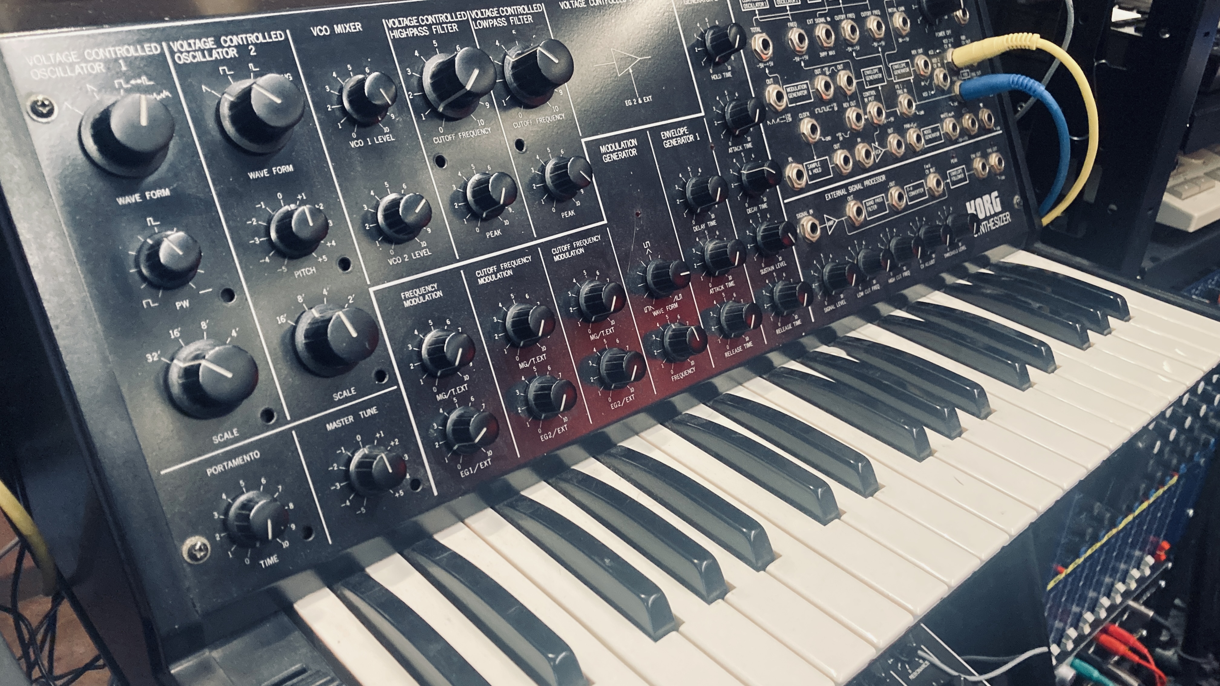 Korg MS-20 excelent + Kenton Pro Solo Midi-CV adapter