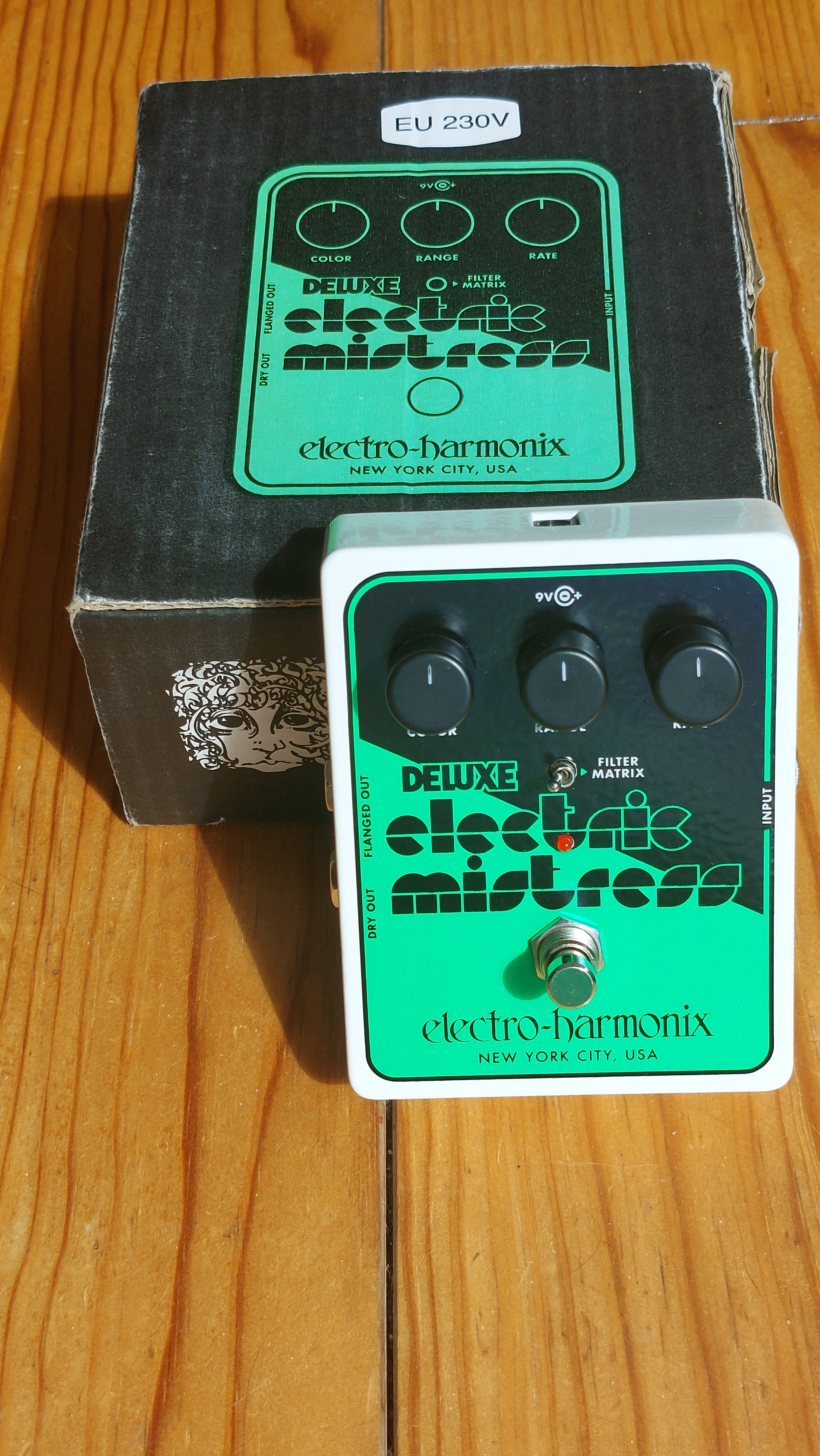 Electro-Harmonix Deluxe Electric Mistress XO – État Collector (Boîte + Alim)