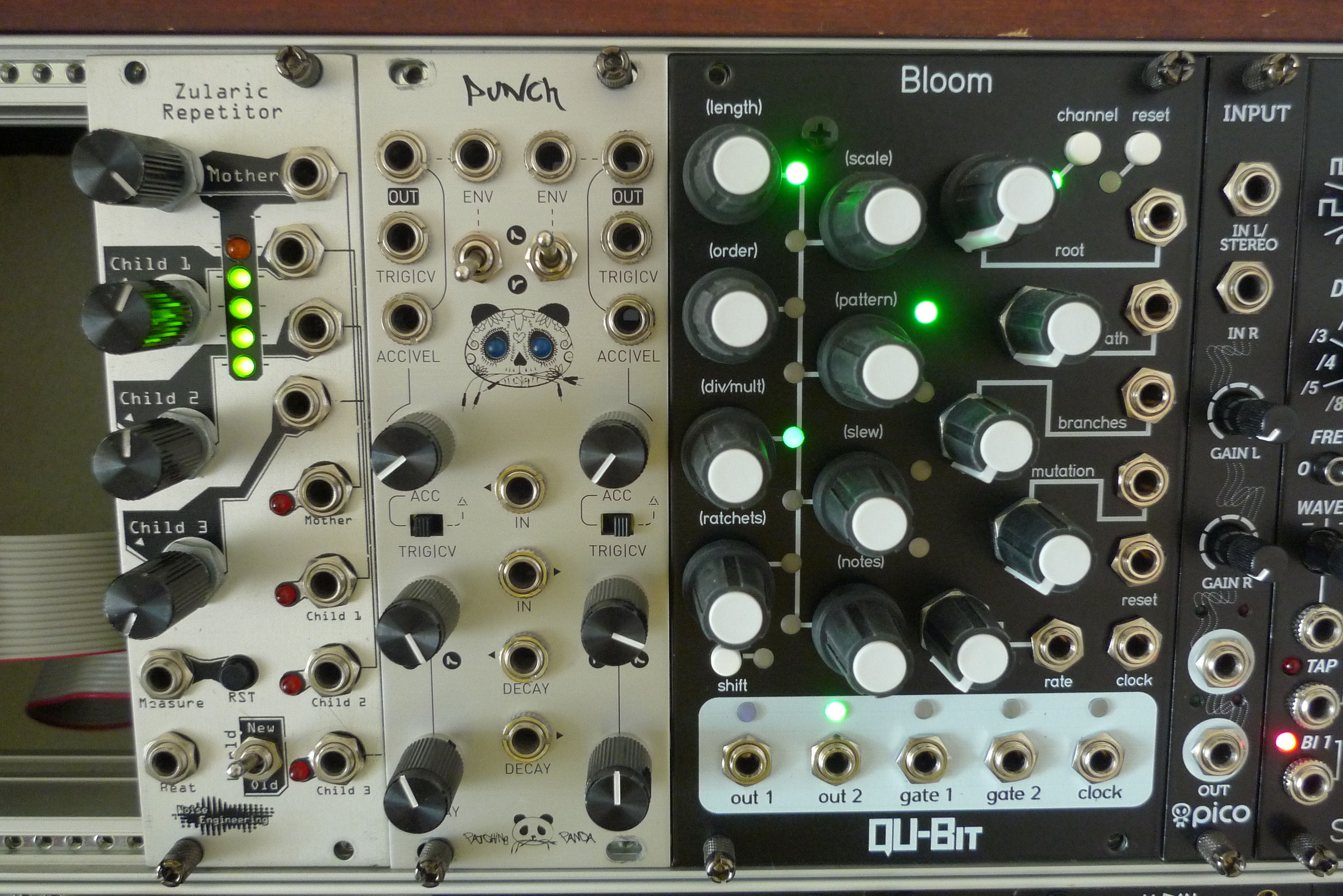 Vends Zularic Repetitor Noise engineering quad gate sequencer module Eurorack synthé Modulaire