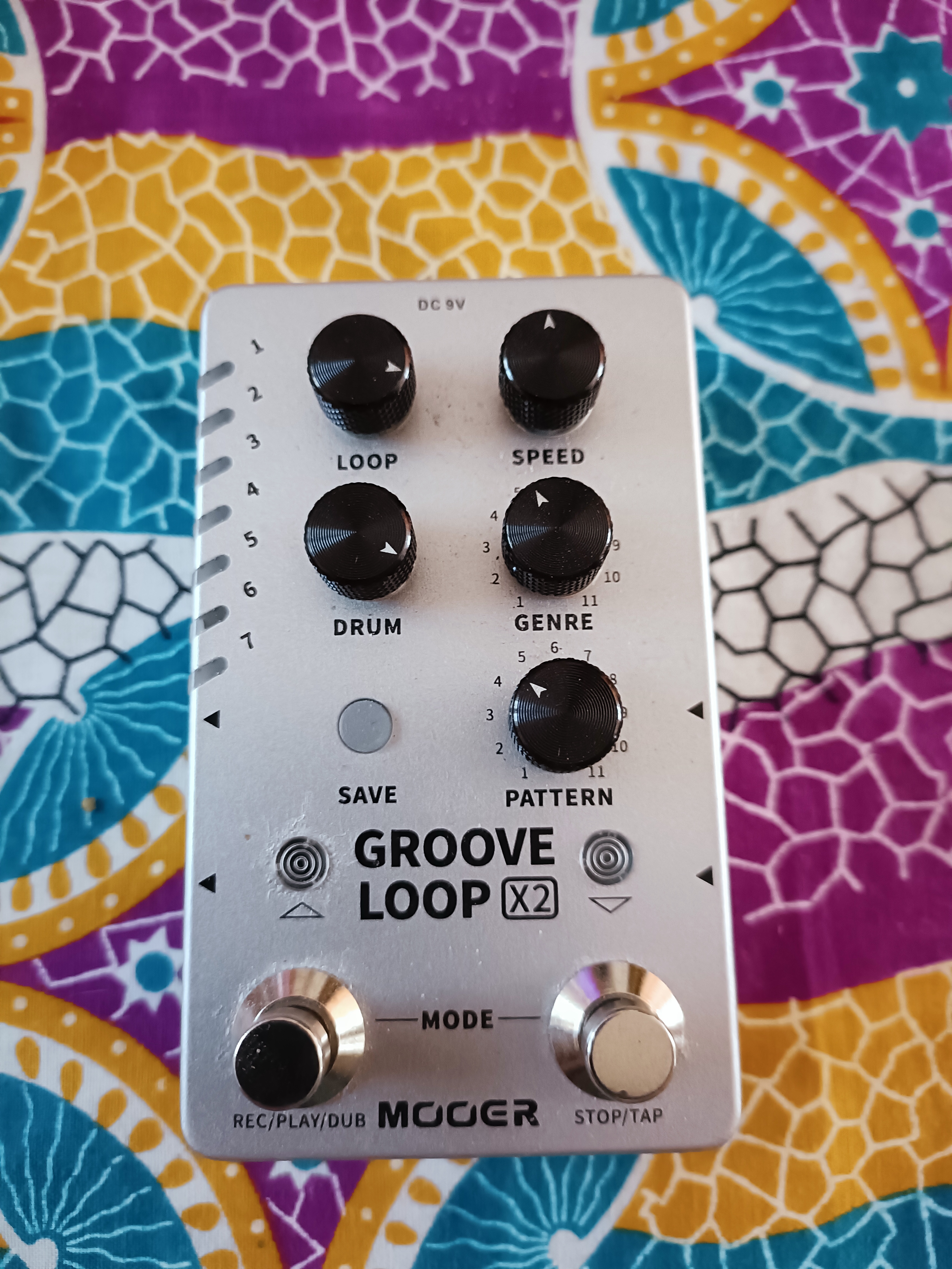 Pédale Looper & Boîte à rythmes MOOER GROOVE LOOP X2