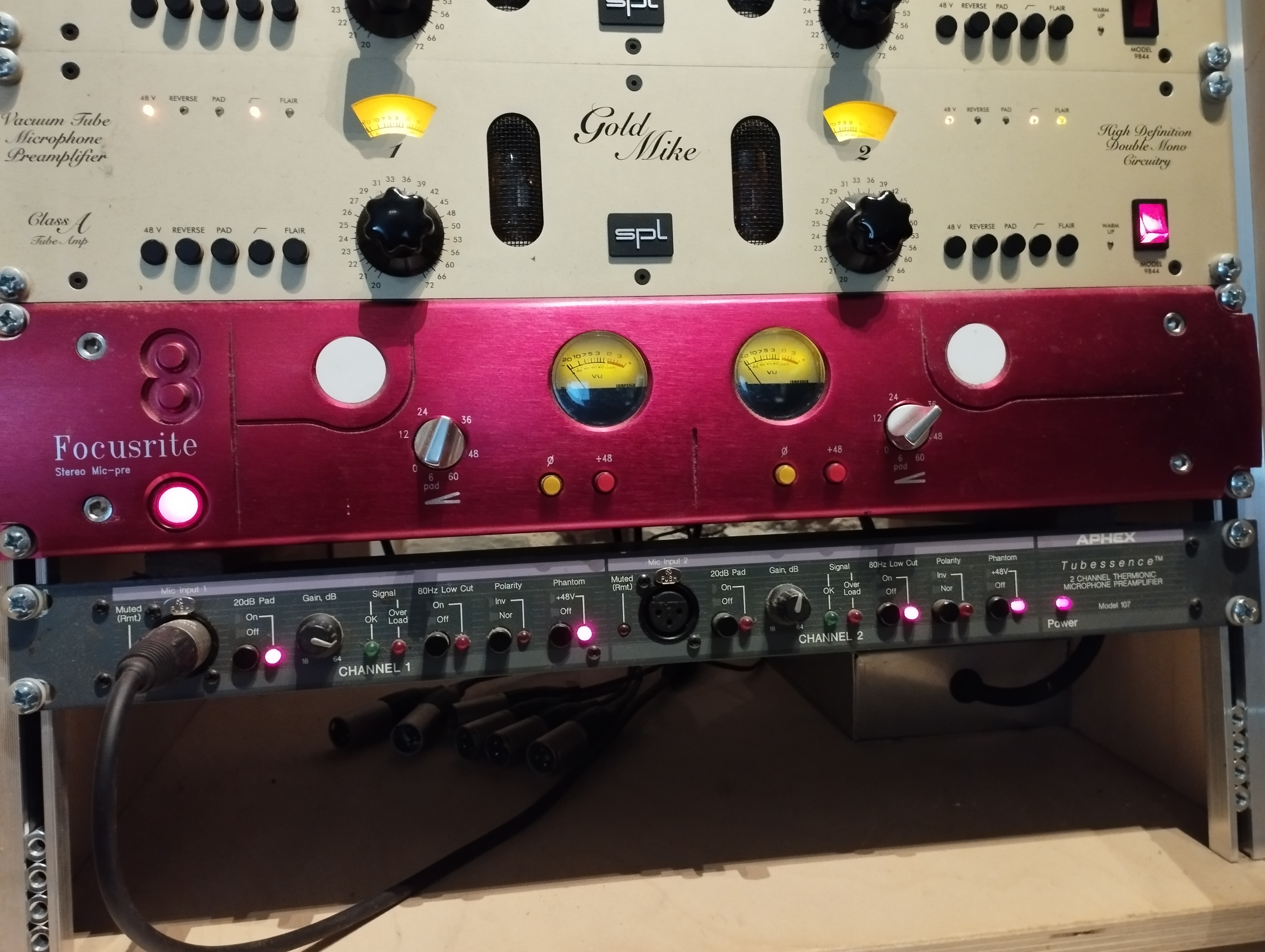 Vends double préamp SPL GoldMike