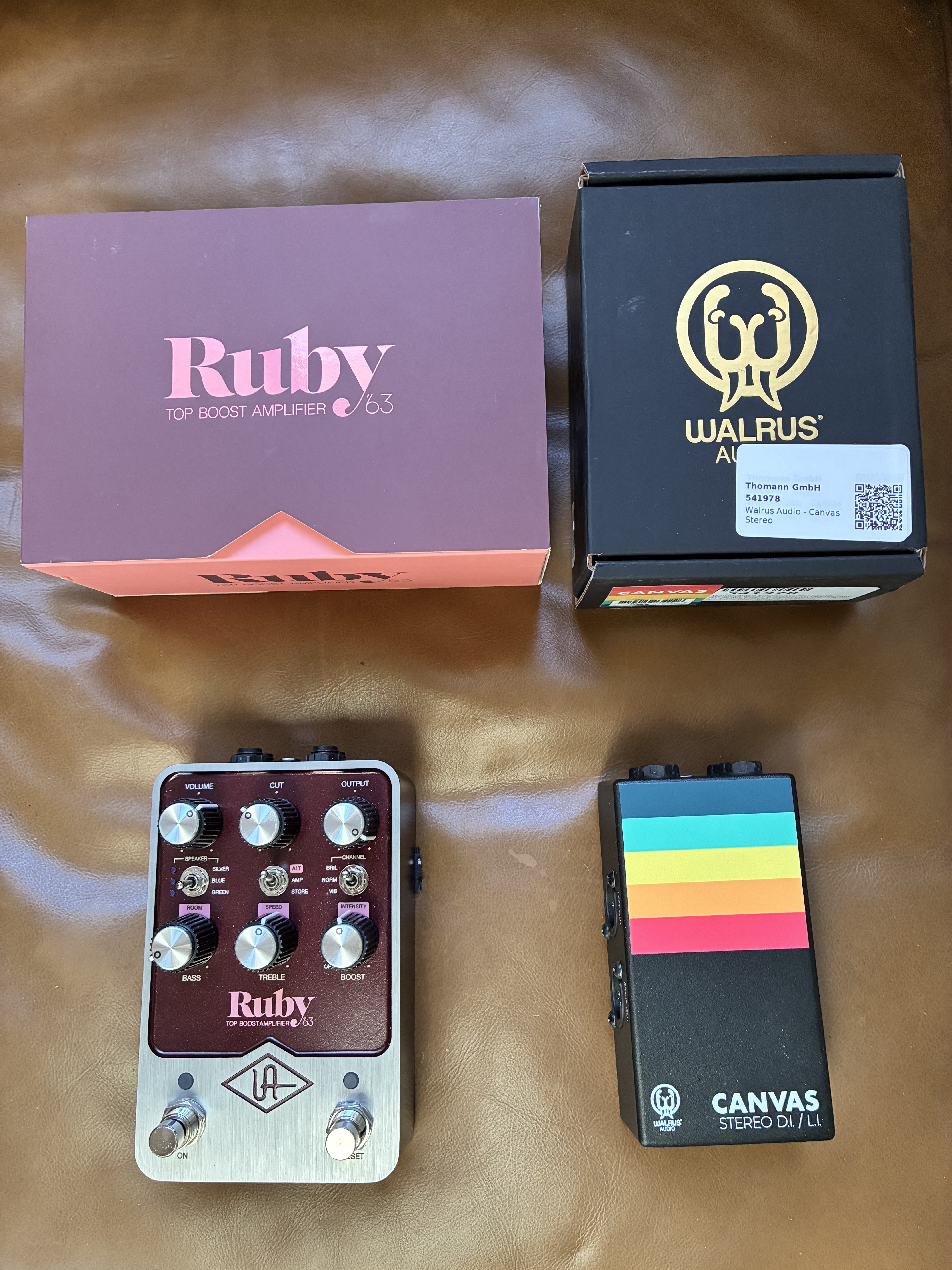 CANVAS STEREO ET UAFX RUBY. ÉTAT NEUF