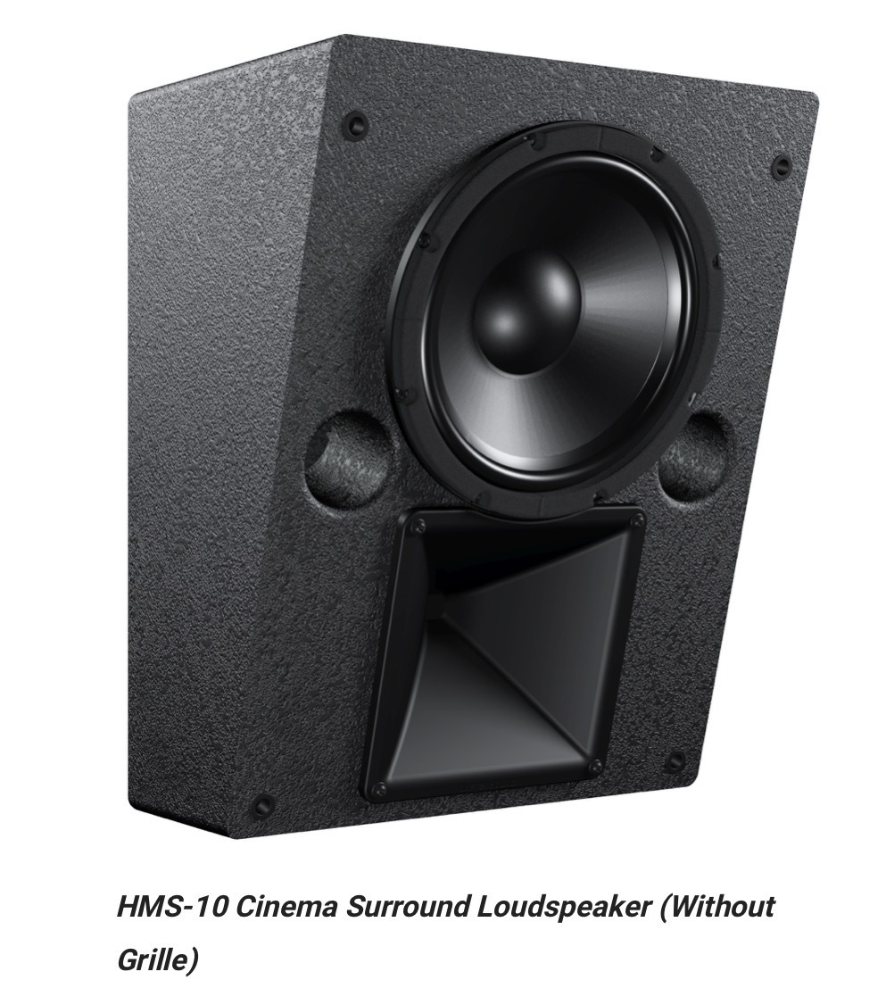 4 MEYER SOUND HMS-10 COMPACT CINEMA SURROUND ACTIF LOUDSPEAKER + Rack Power
