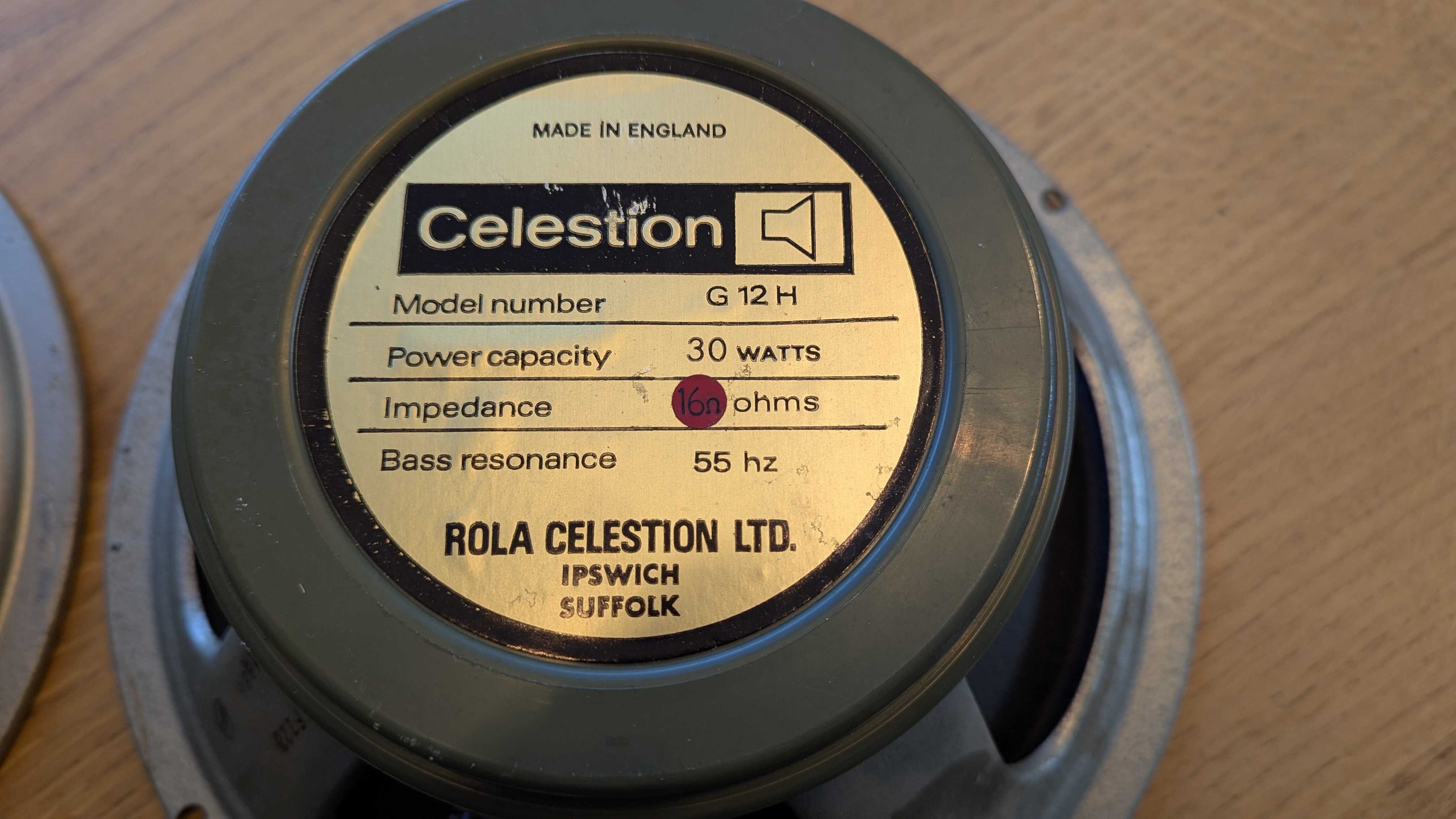Celestion G12H30 55Hz Rola 1973