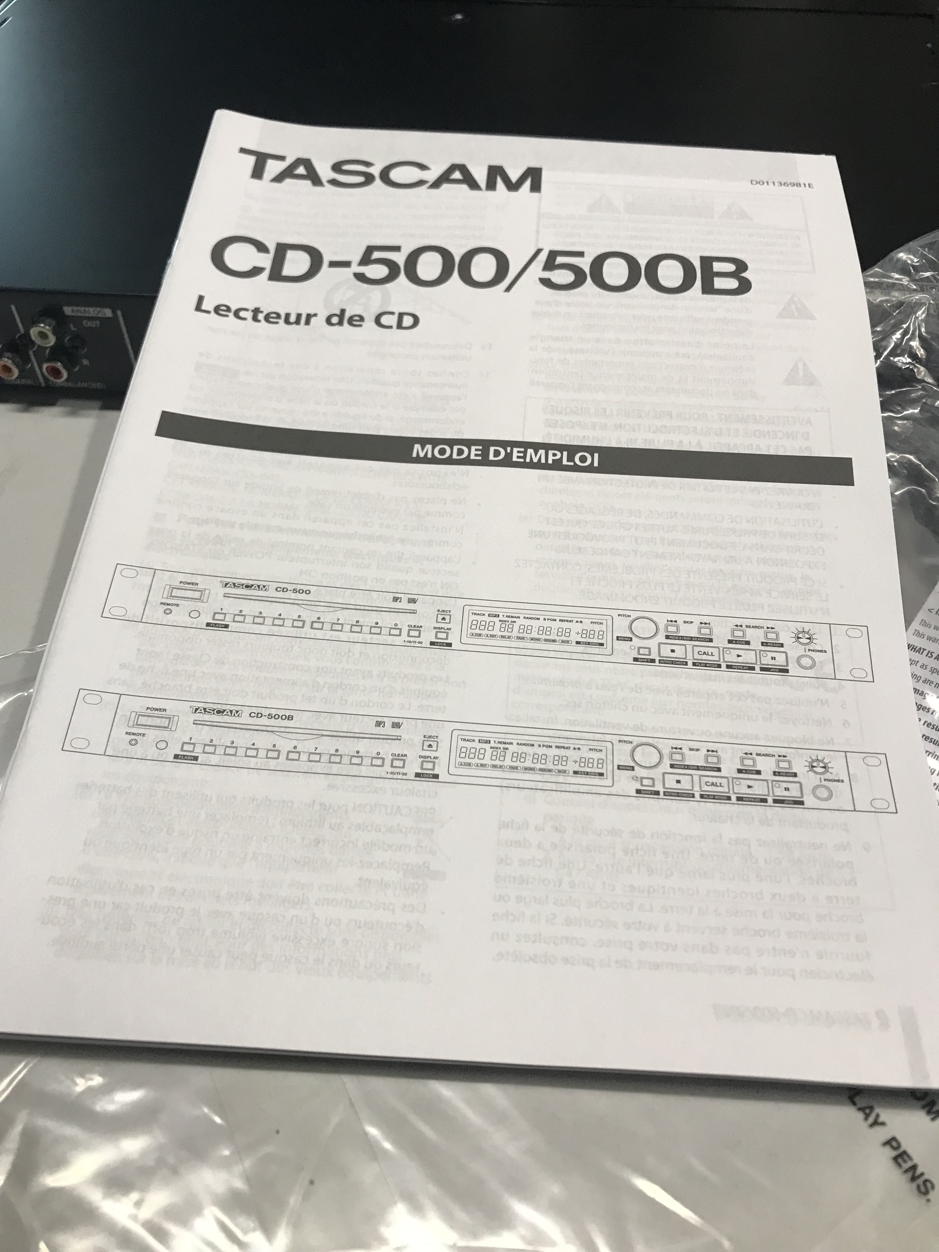 Tascam CD-500 (44947)