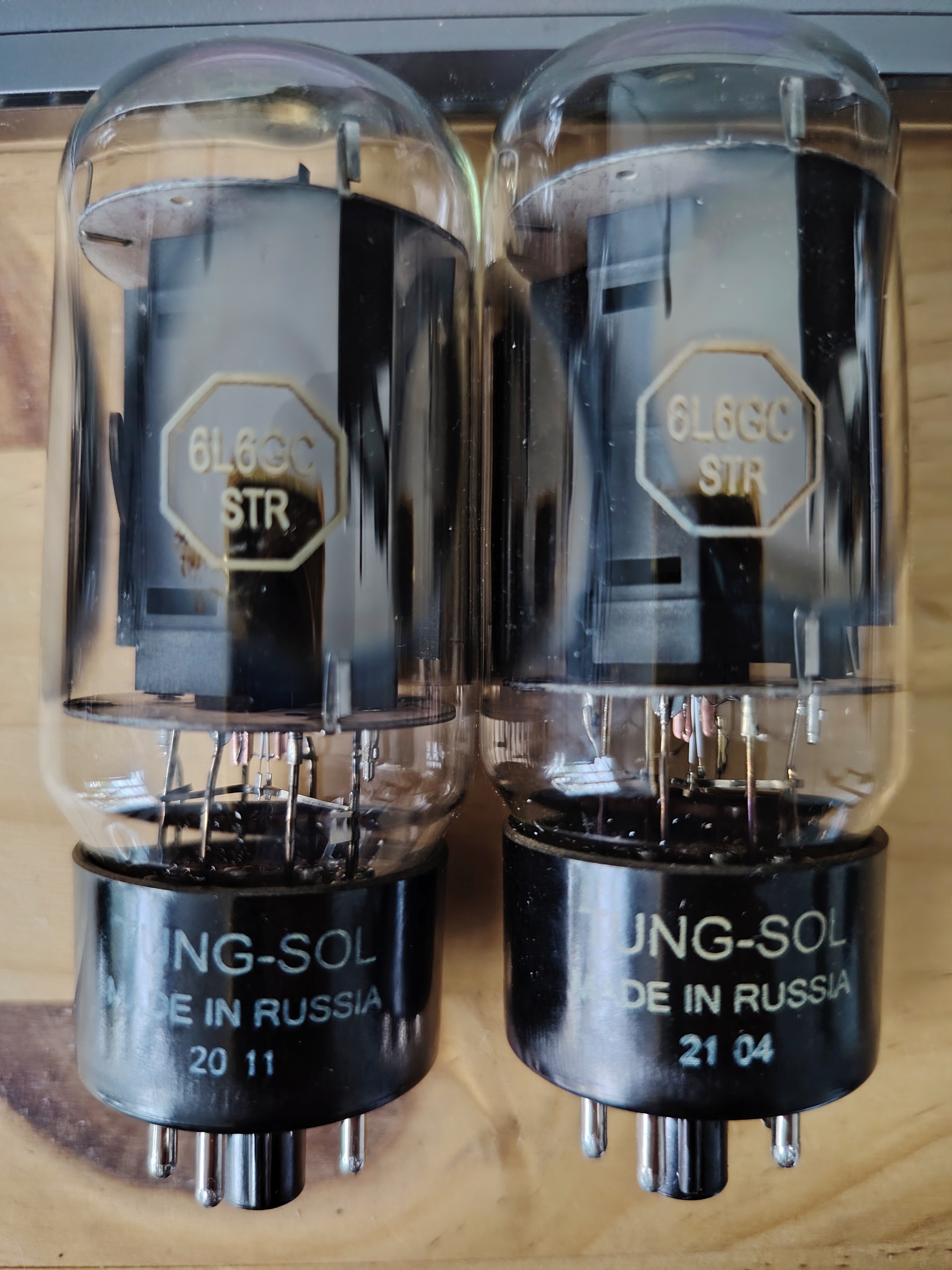 Lot 2 lampes appairées TUNG-SOL 6L6GC STR