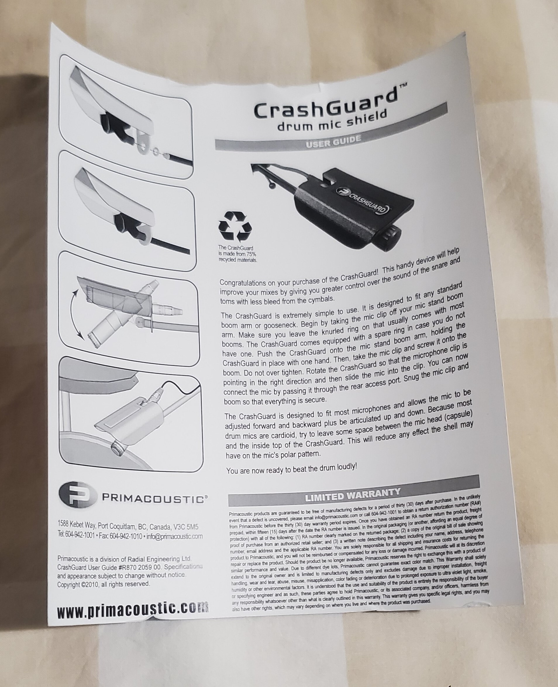 Primacoustic CrashGuard (29175)