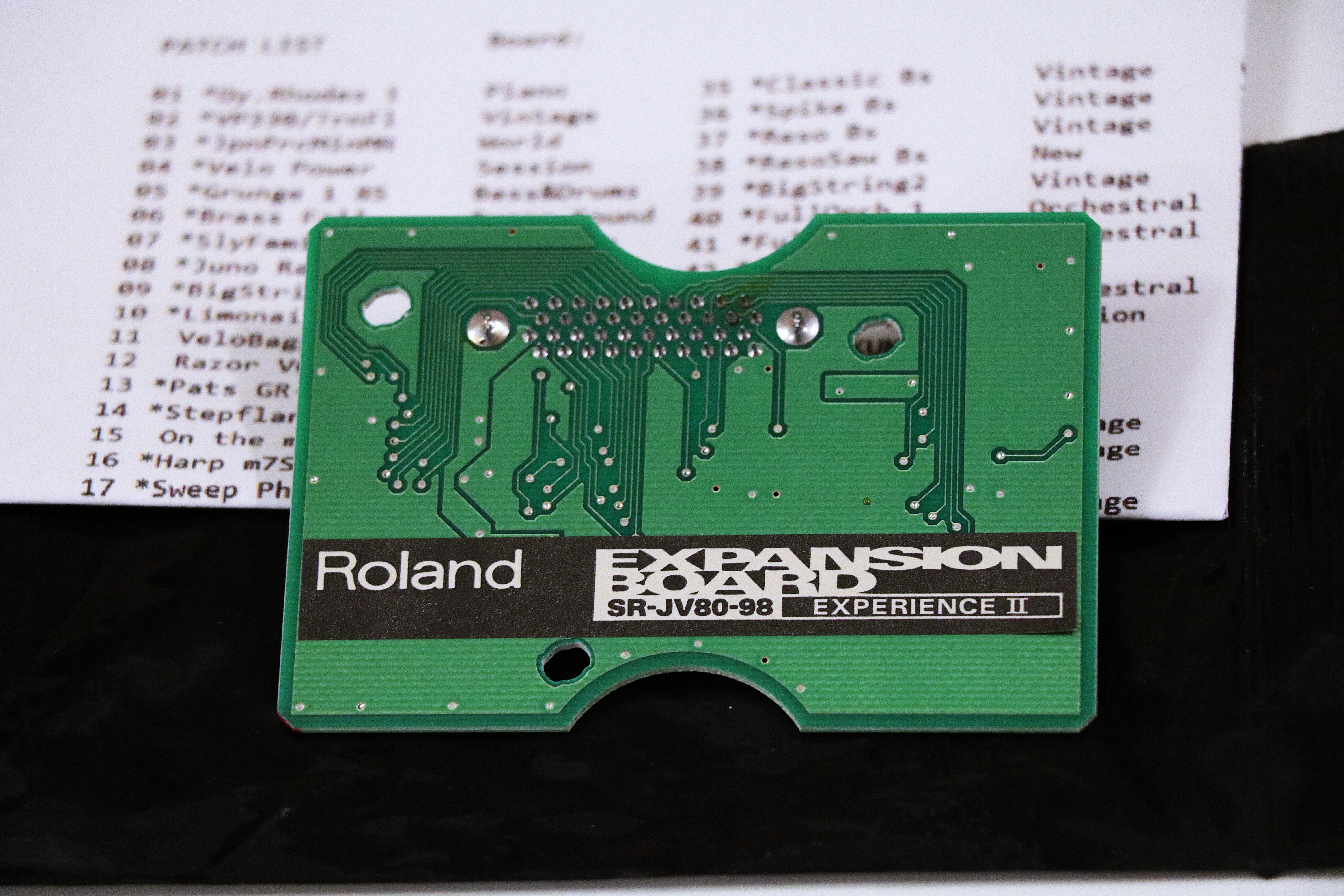 Carte Roland SR-JV80-98 Experience II