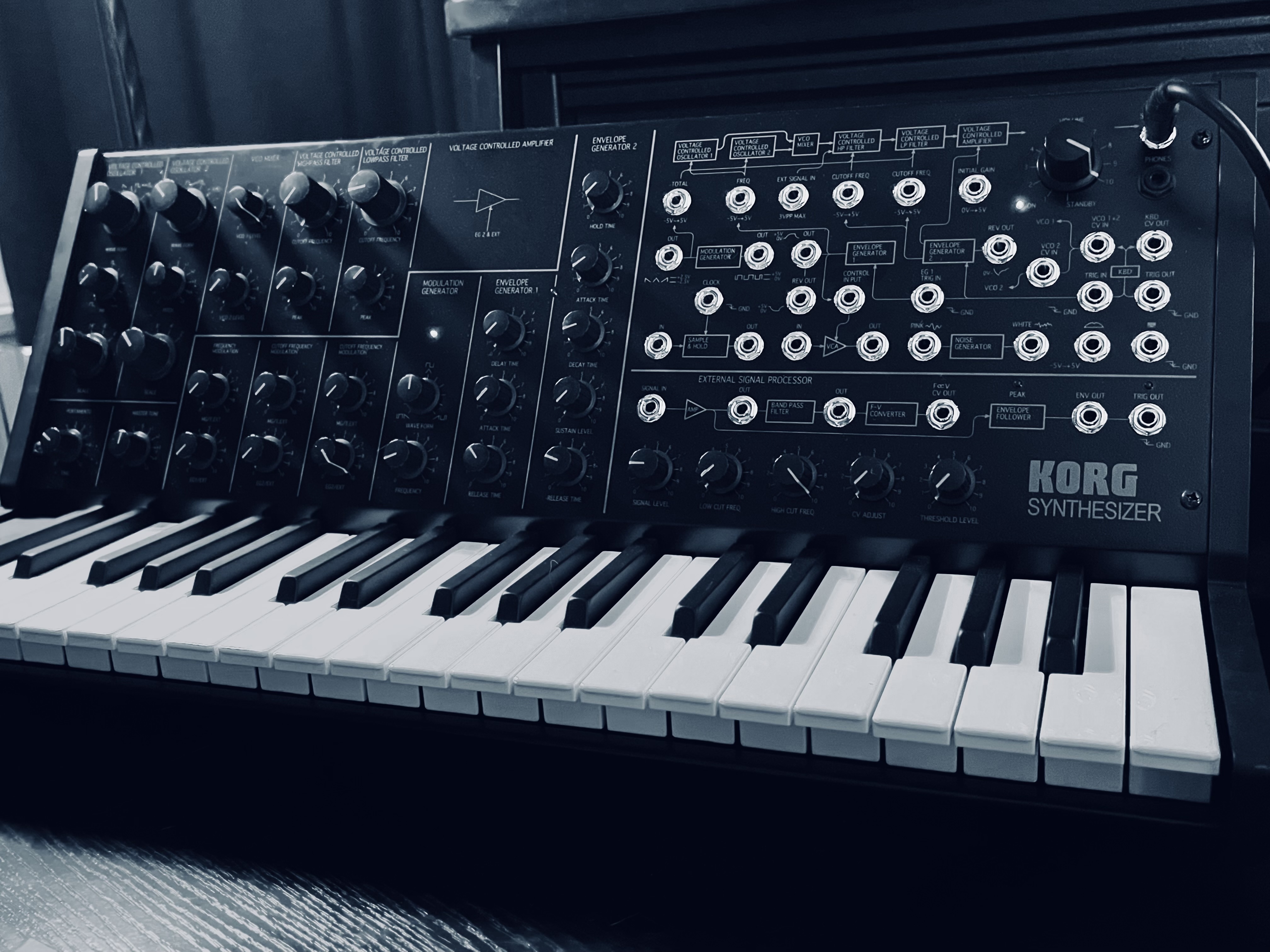 Vends Korg MS-20 Mini état neuf, garantie jusqu'en aout 2028