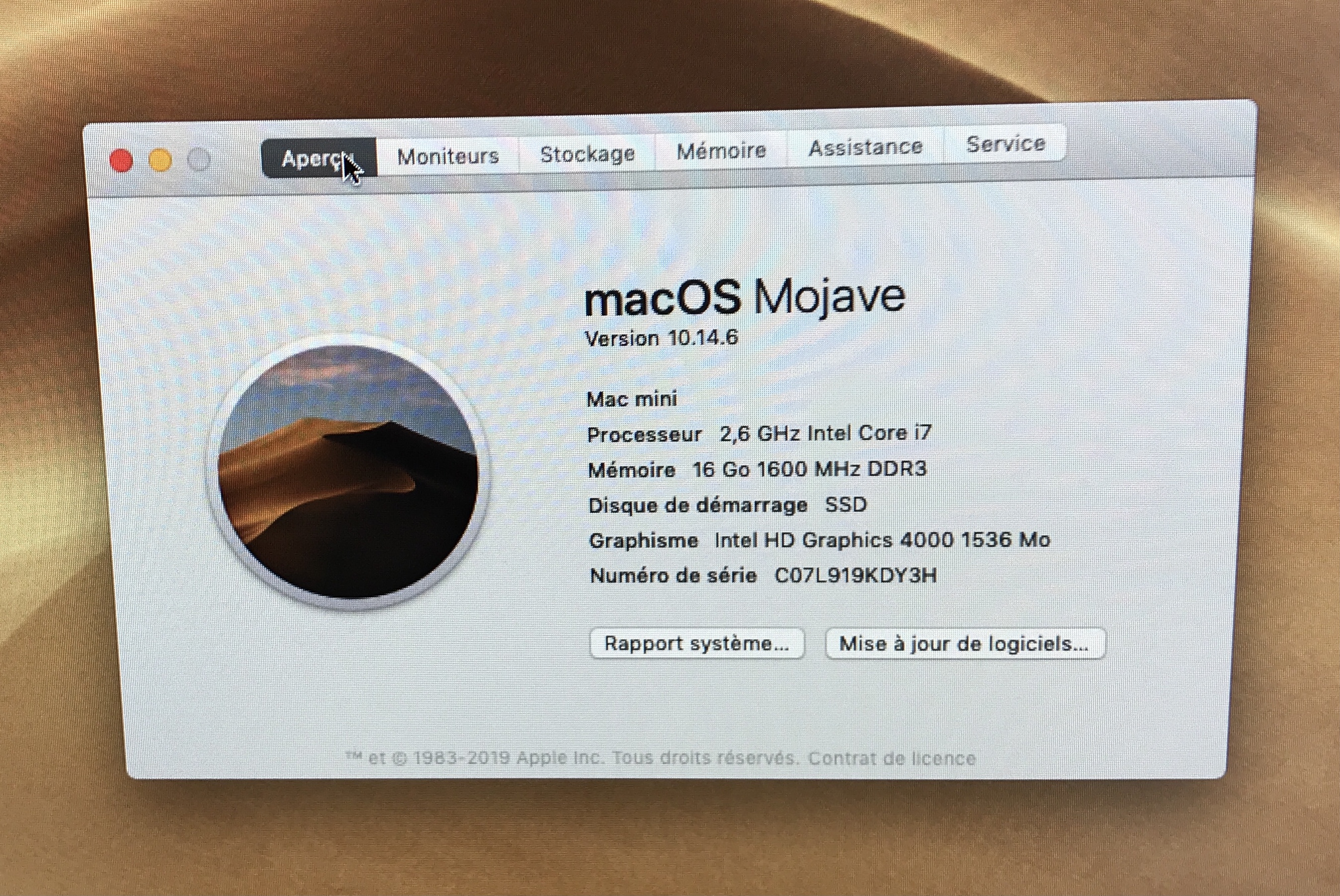 Apple Mac mini late-2012 core i7 2,3 Ghz (10384)