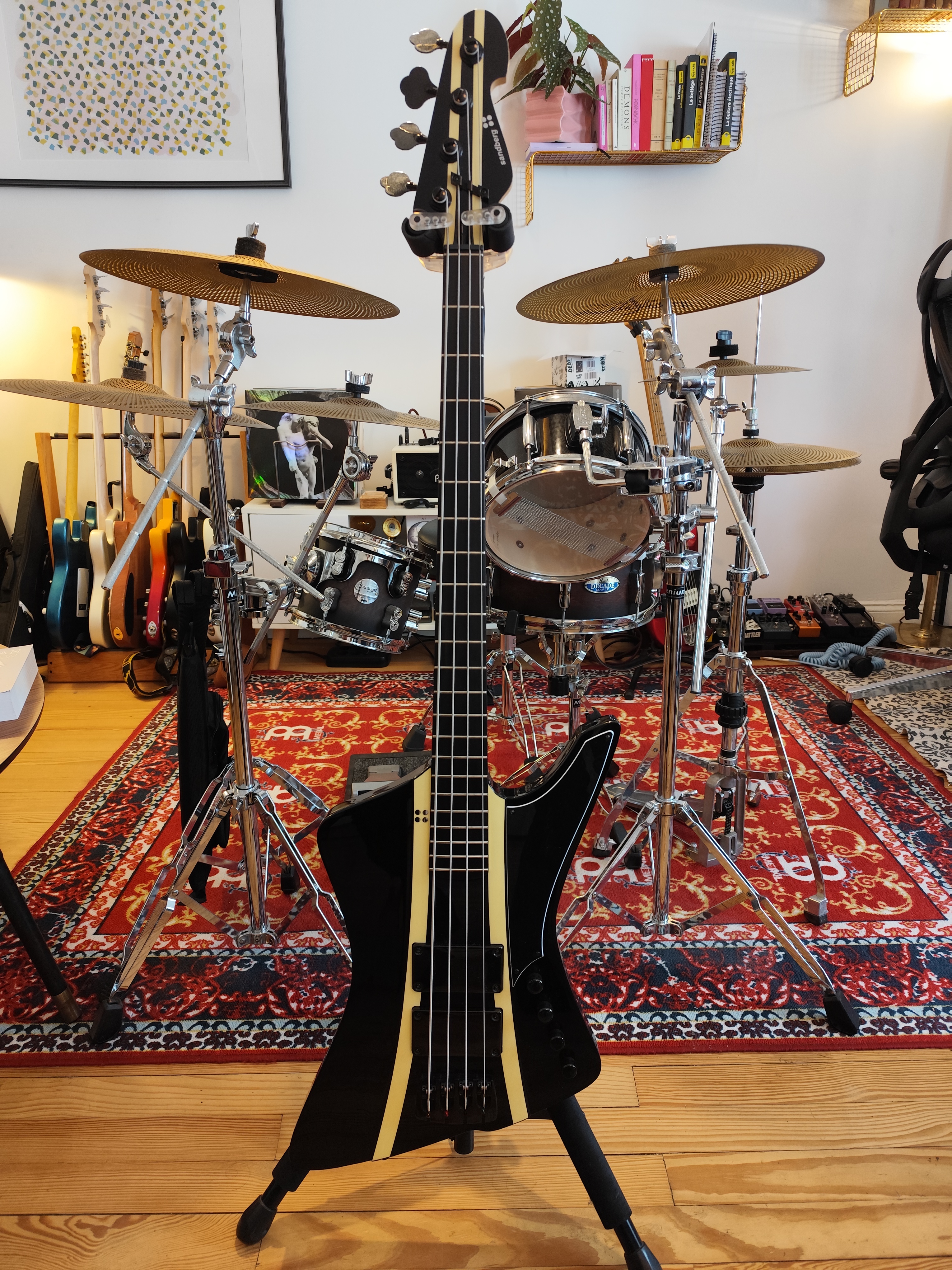 Sandberg Forty Eight 4 BK CR Stripes + gig bag