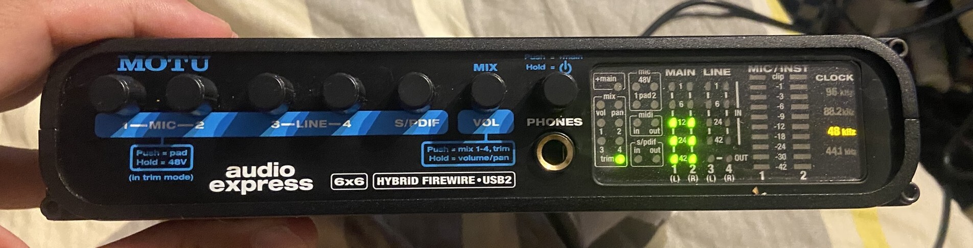 Carte sonore MOTU Audio Express Hybrid USB Firewire