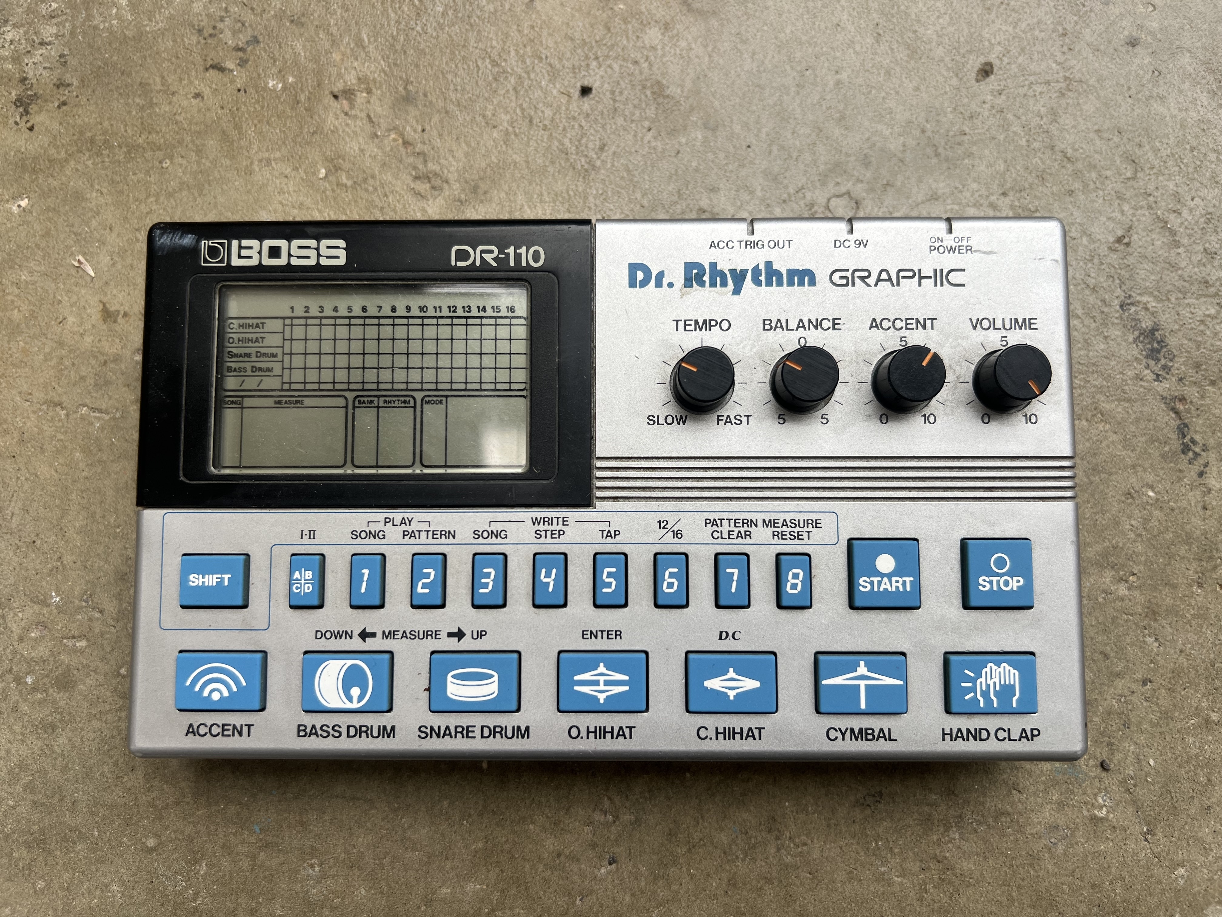 Boîte à rythmes vintage BOSS DR-110 Dr. Rhythm Graphic