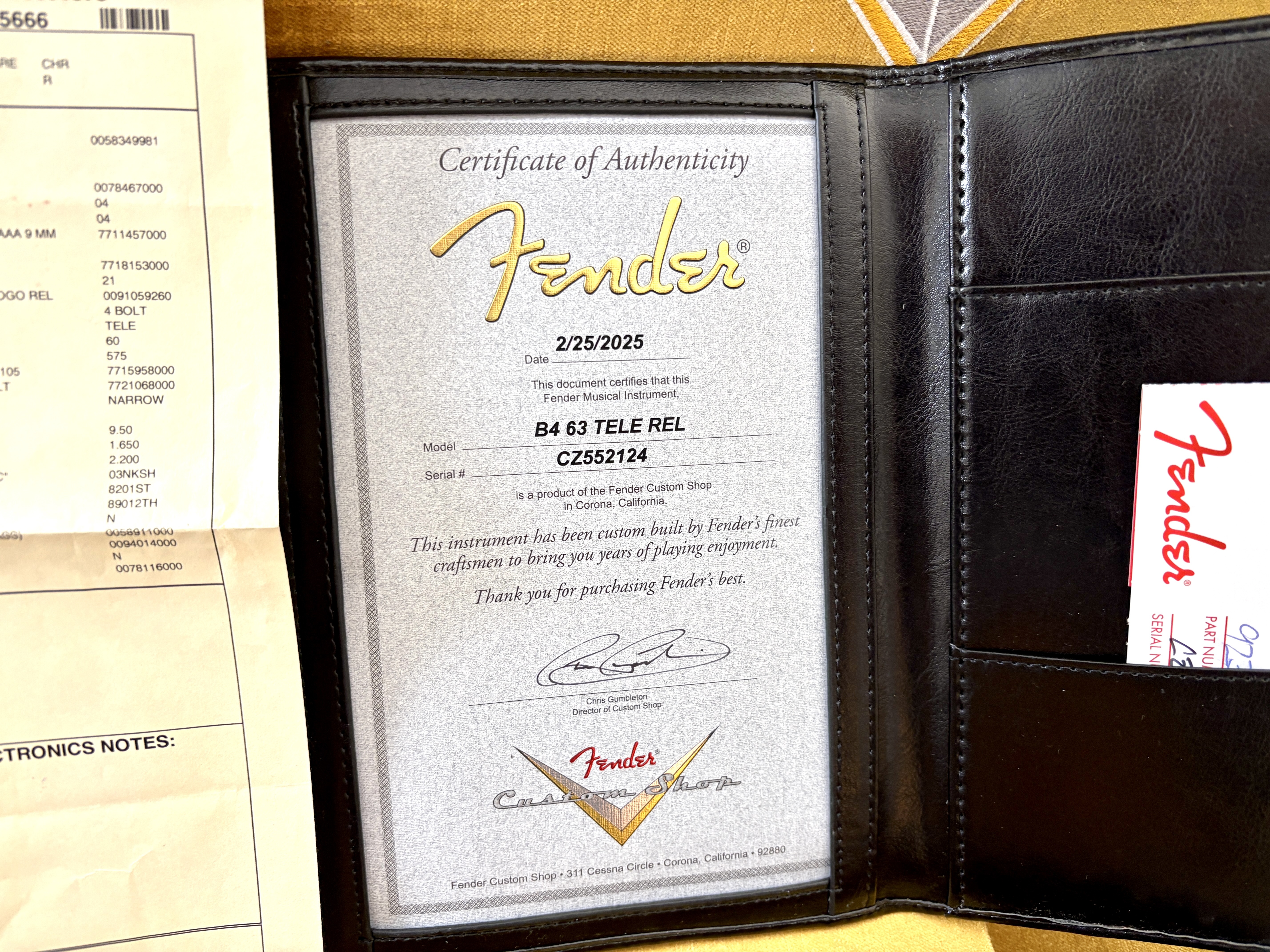 Fender Custom Shop Time Machine '63 Telecaster (87760)