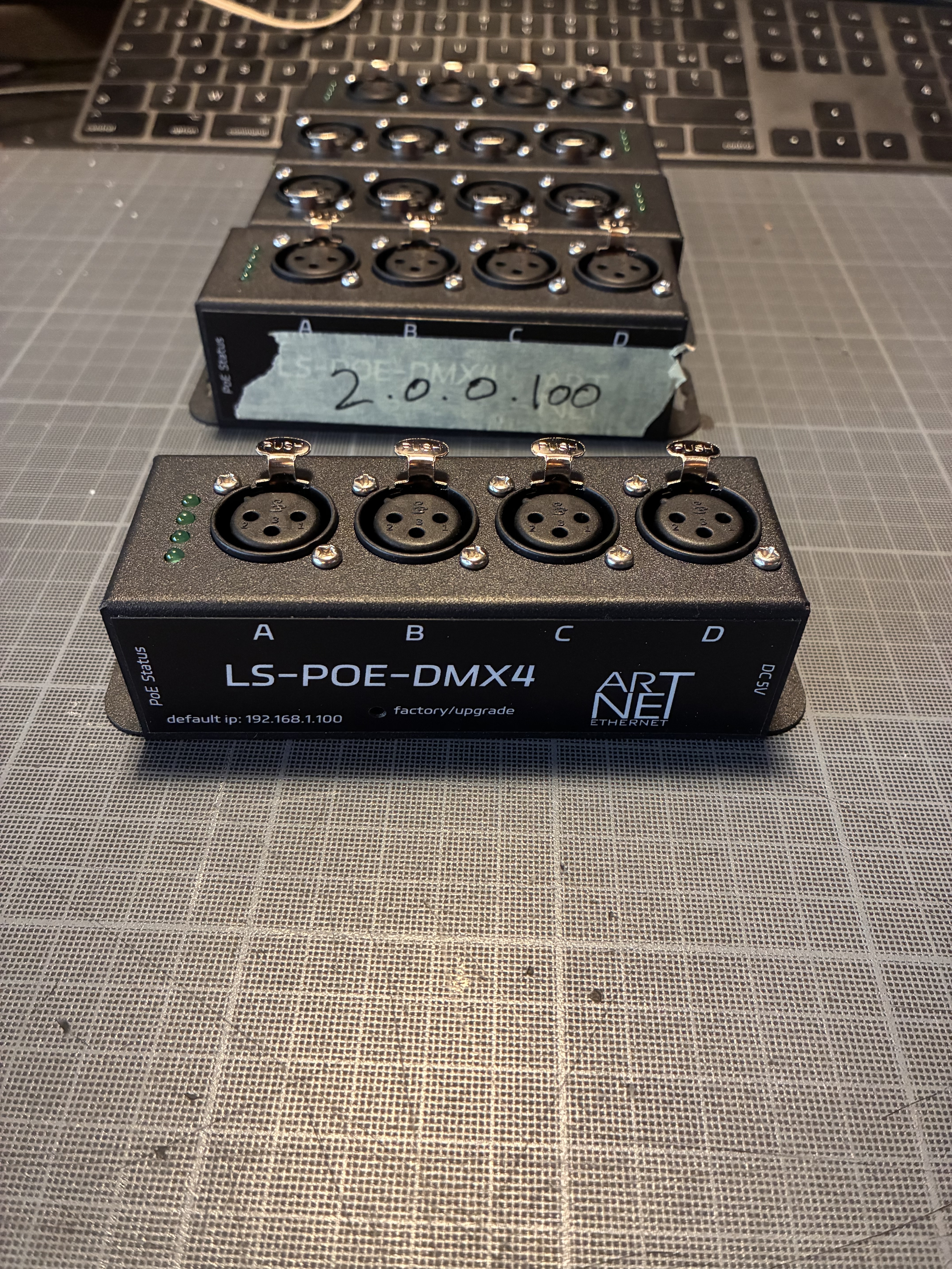 Contrôleur DMX Ethernet 4 univers 2048CH , bidirectionnel Artnet/sACN/RDM
