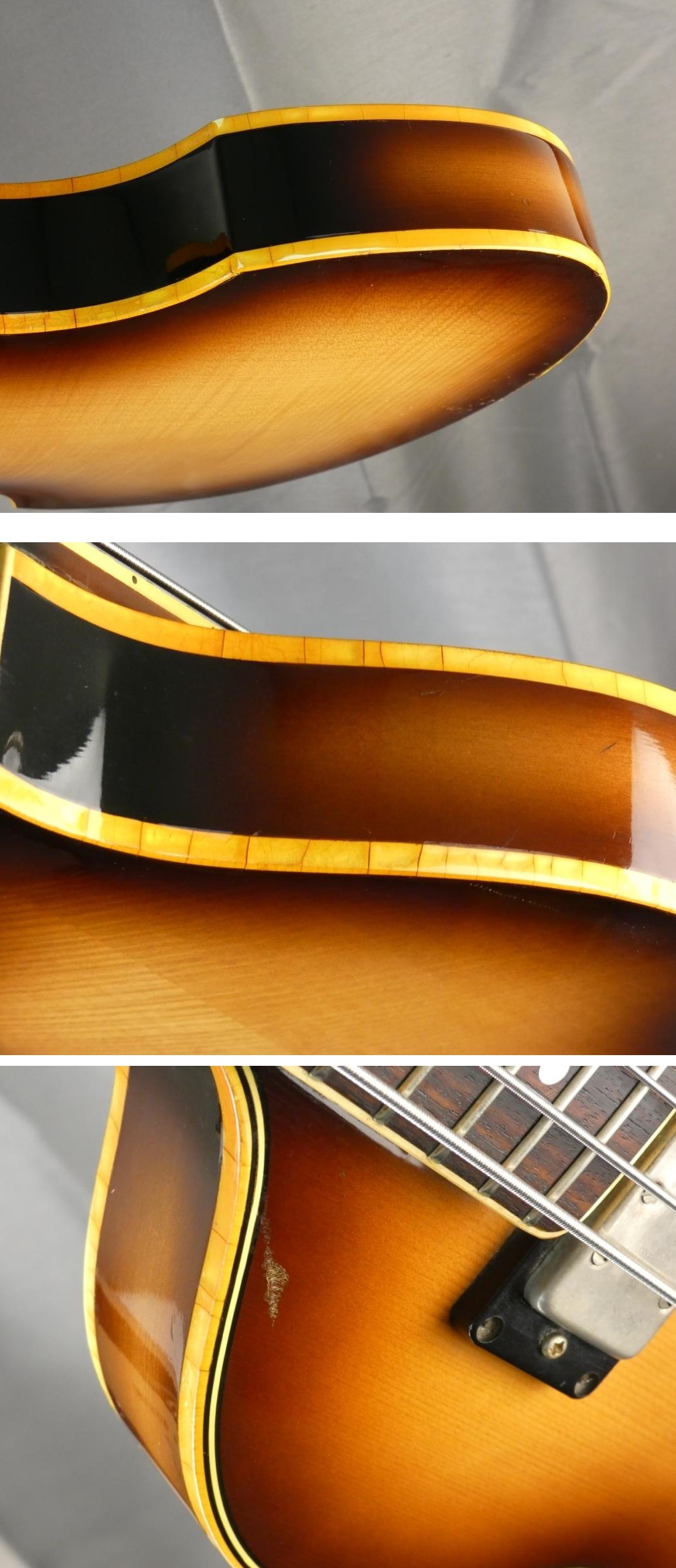 greco violin bass  vb500 vb-500 sunburst japon japan (11)