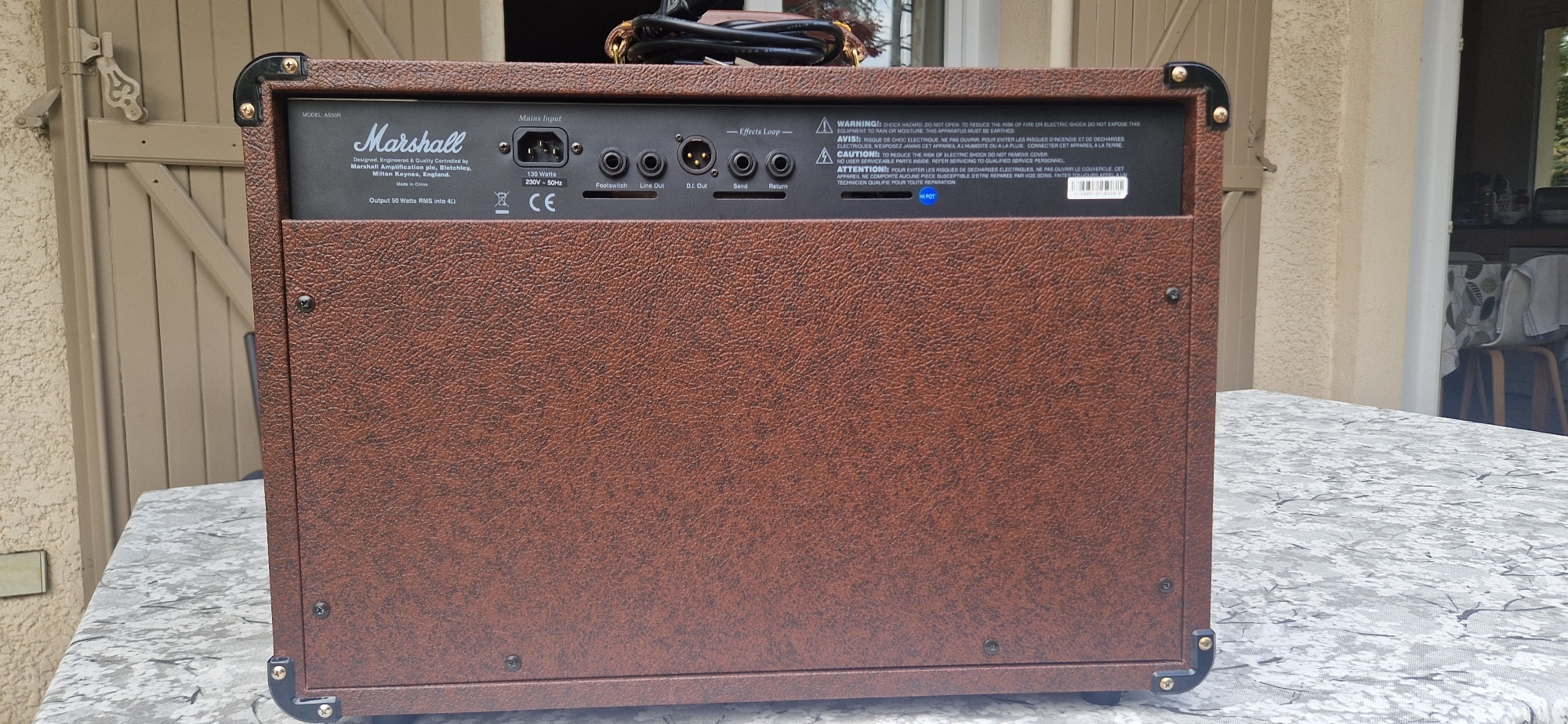 Marshall AS50R arrière