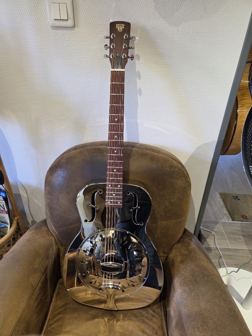 Guitare résonateur Epiphone Dobro Hound Dog M-14 Metal Body