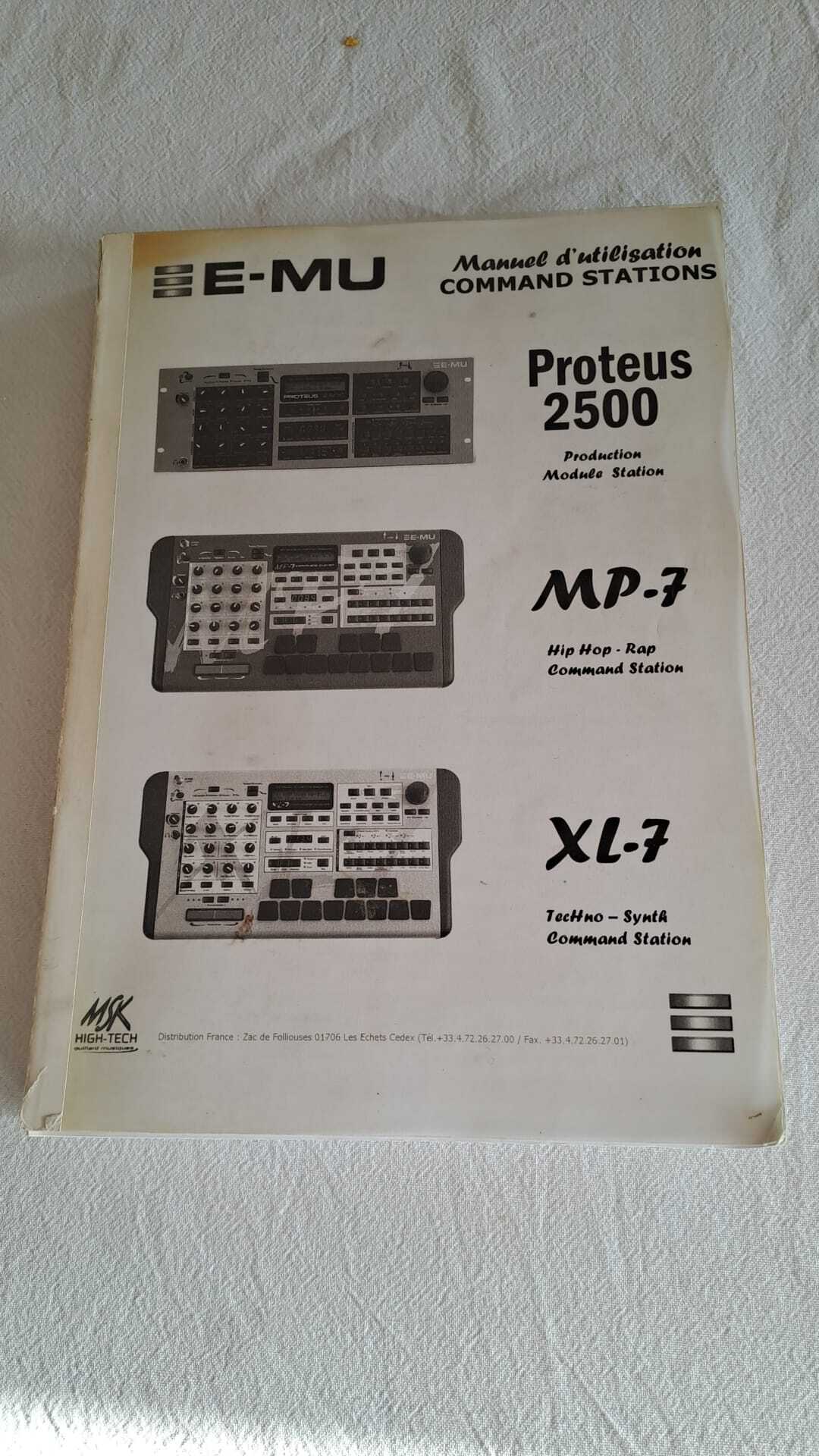 Manuel utilisateur PROTEUS 2500 / MP-7 / XL-7
