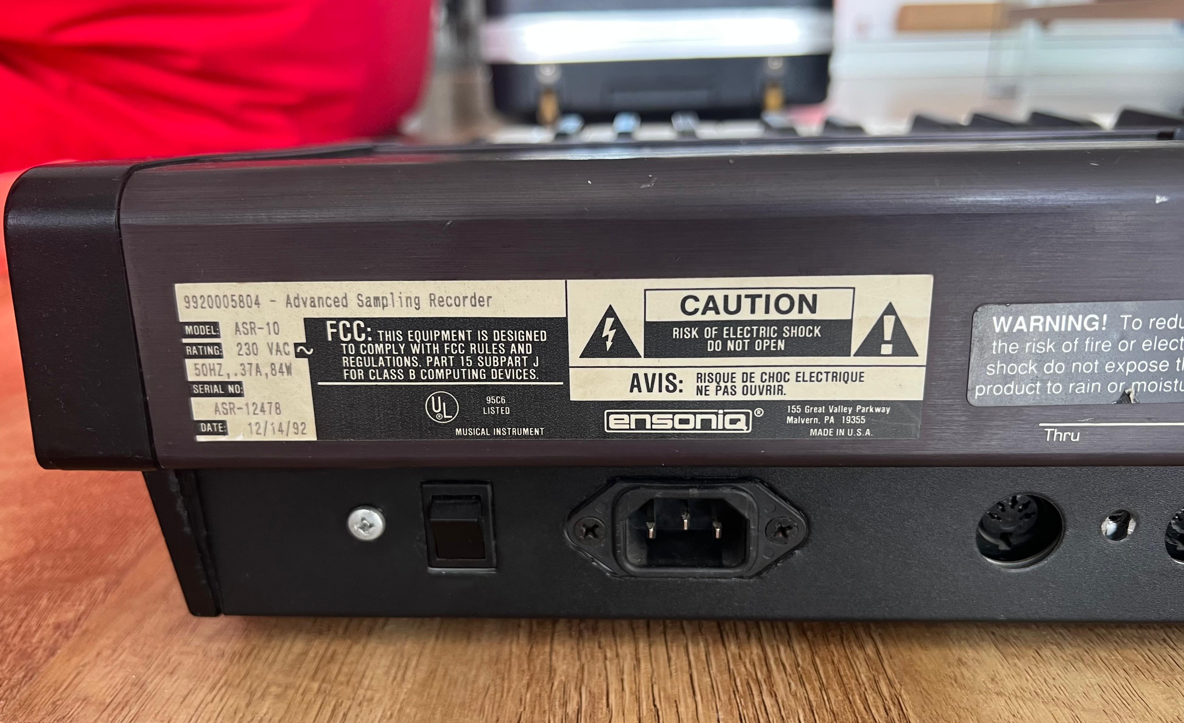 Ensoniq ASR-10 (93612)