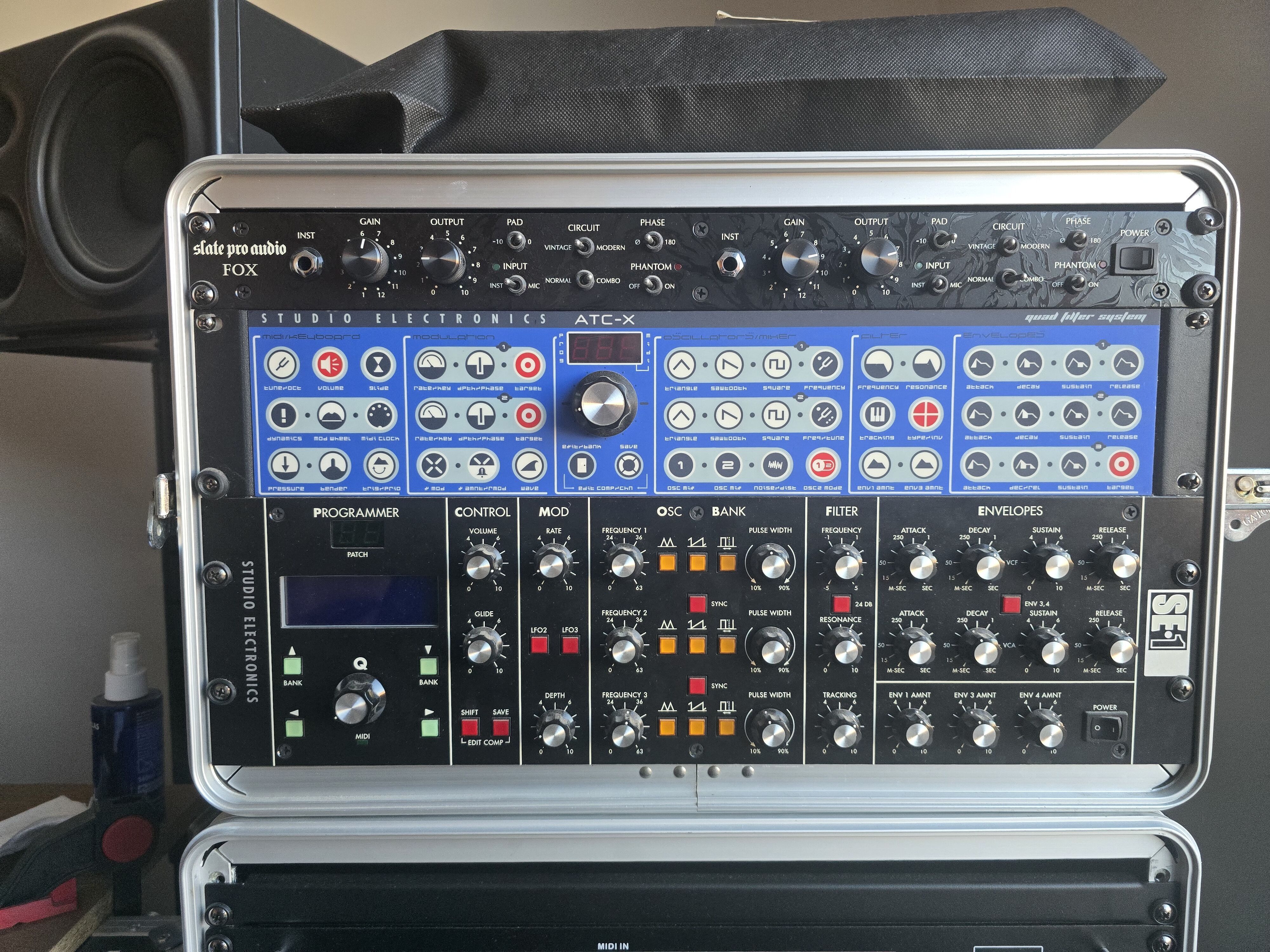 Rack Rockcase 6U avec SE1X et ATC-X
