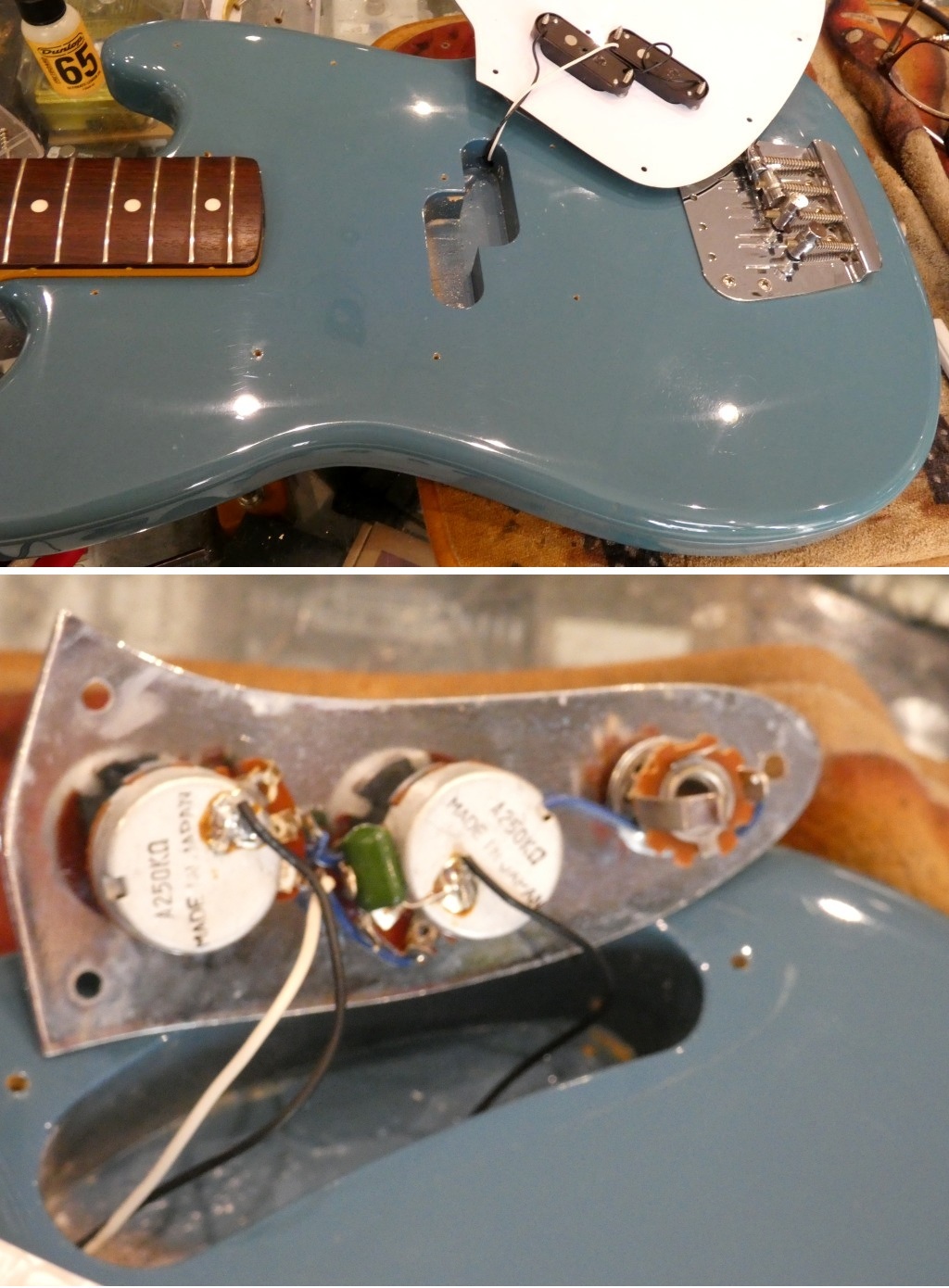 fender mustang bass MB'98 Blue CBL 2000 japon japan (14)