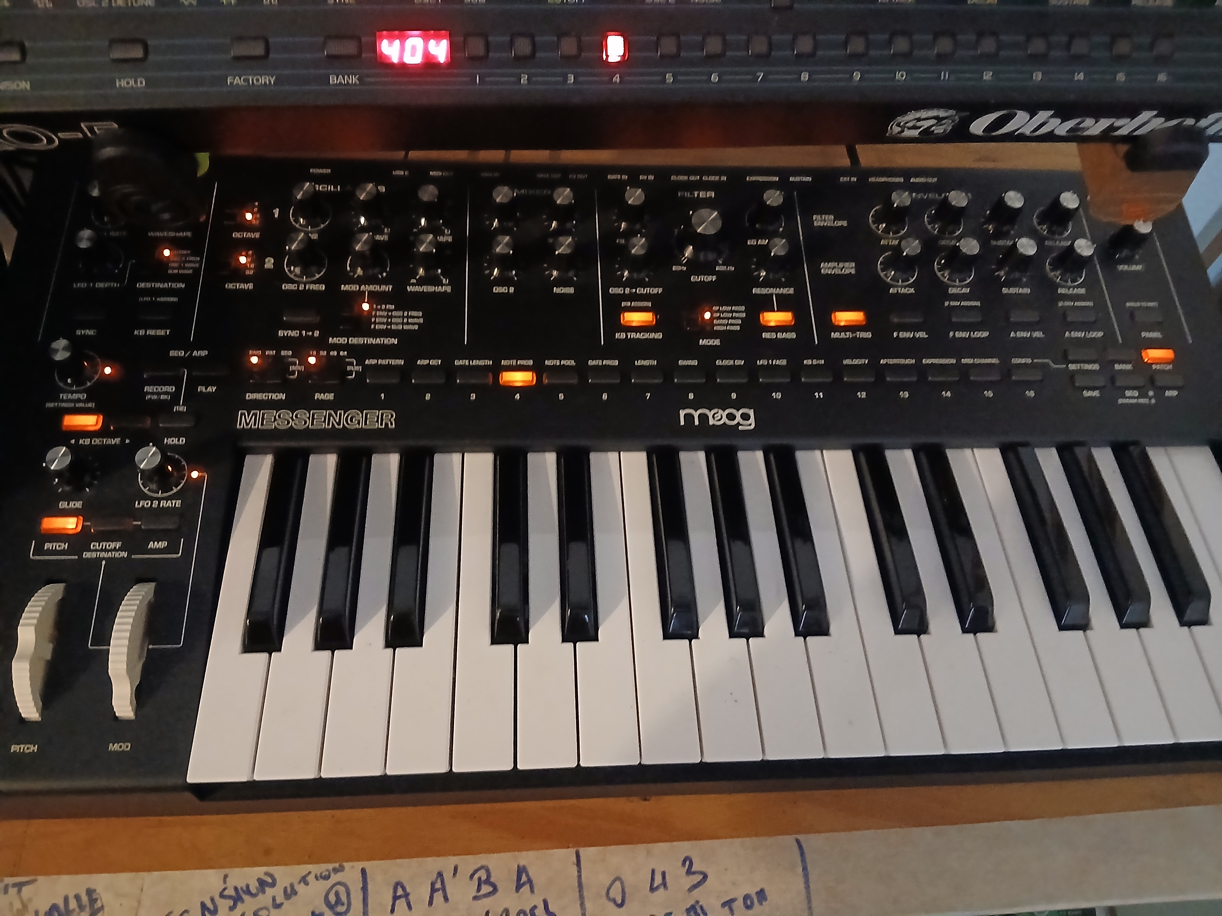 Vends moog messenger