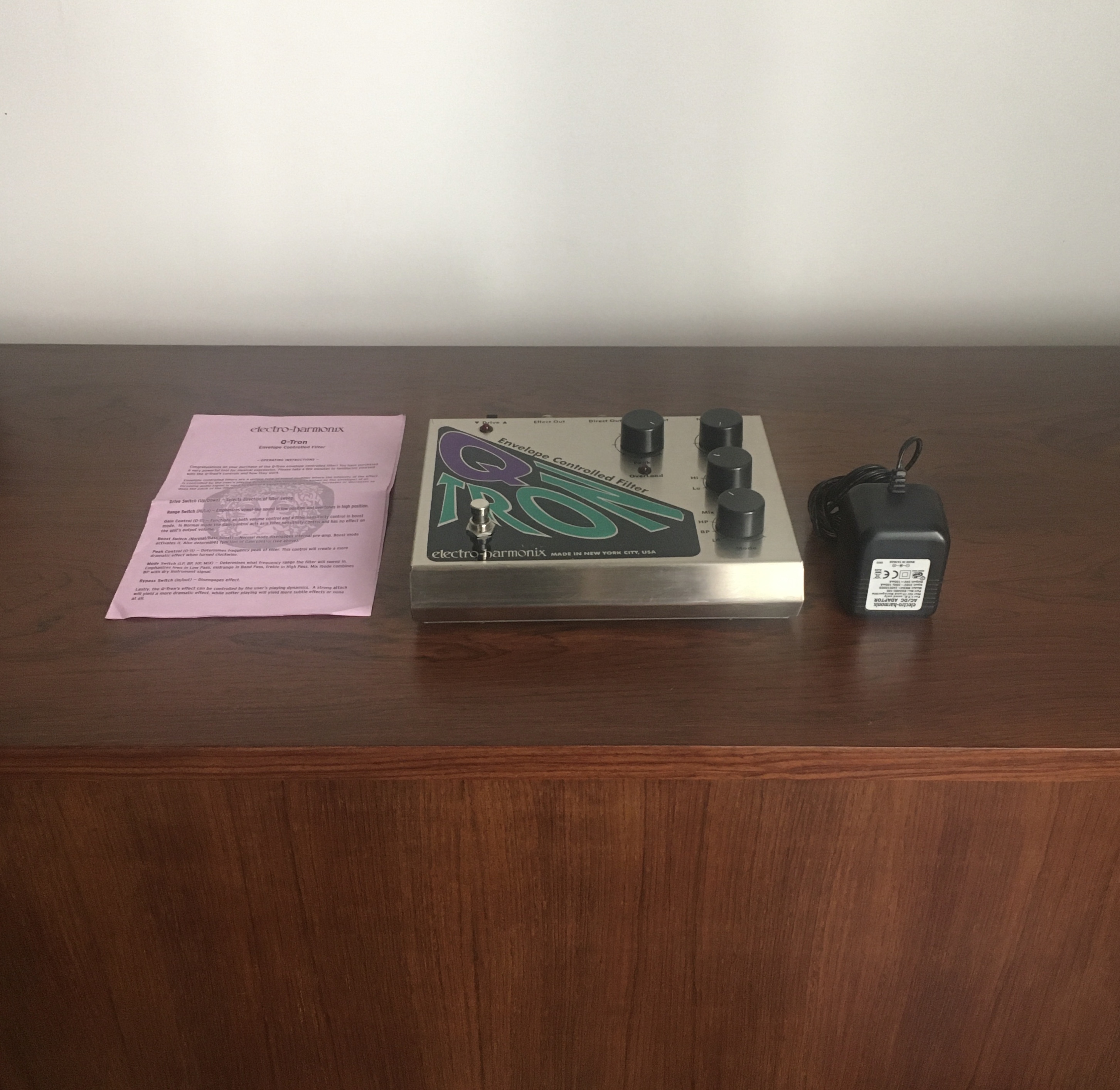 RARE ORIGINAL ELECTRO HARMONIX QTRON / Q-TRON - PÉDALE DE GUITARE / FILTRE D’ENVELOPPE ANALOGIQUE - TRÈS BON ÉTAT