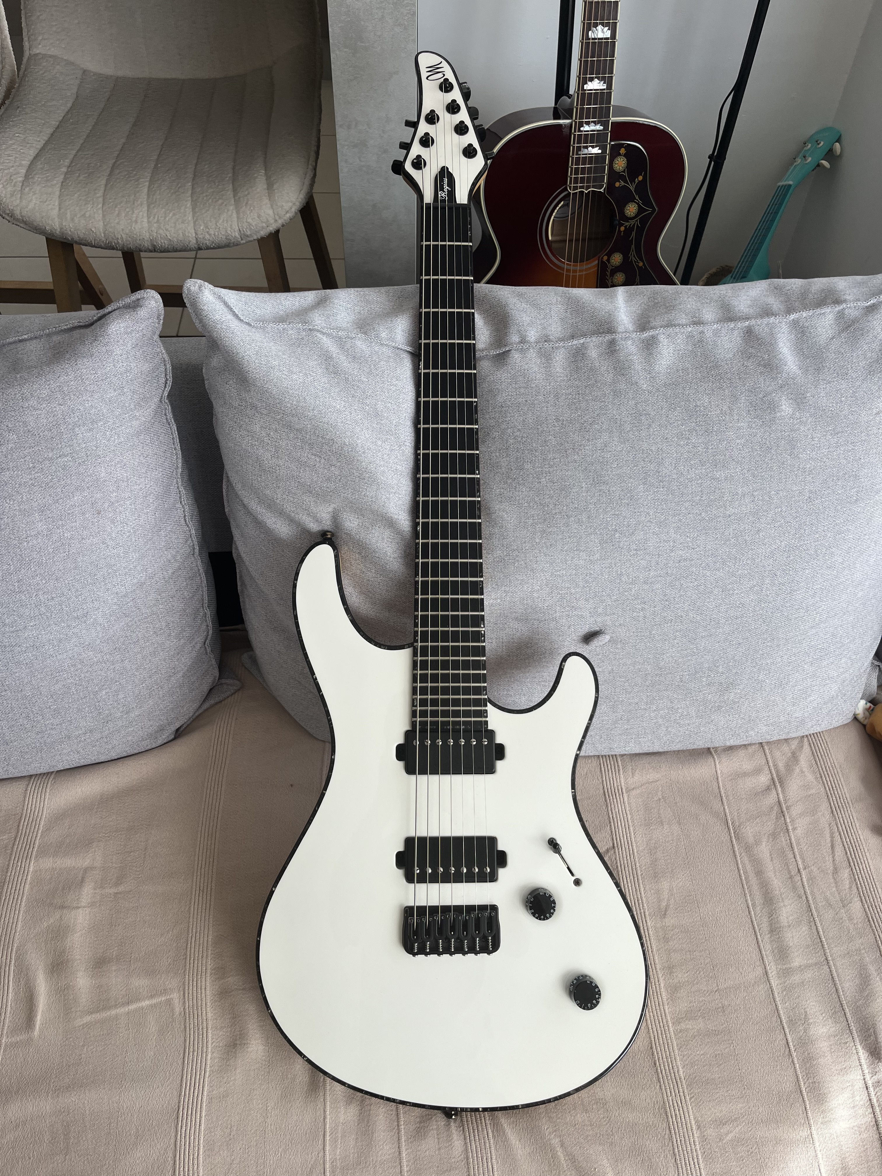 Mayones Regius 7 - Monolith White & Quasi-Neuve