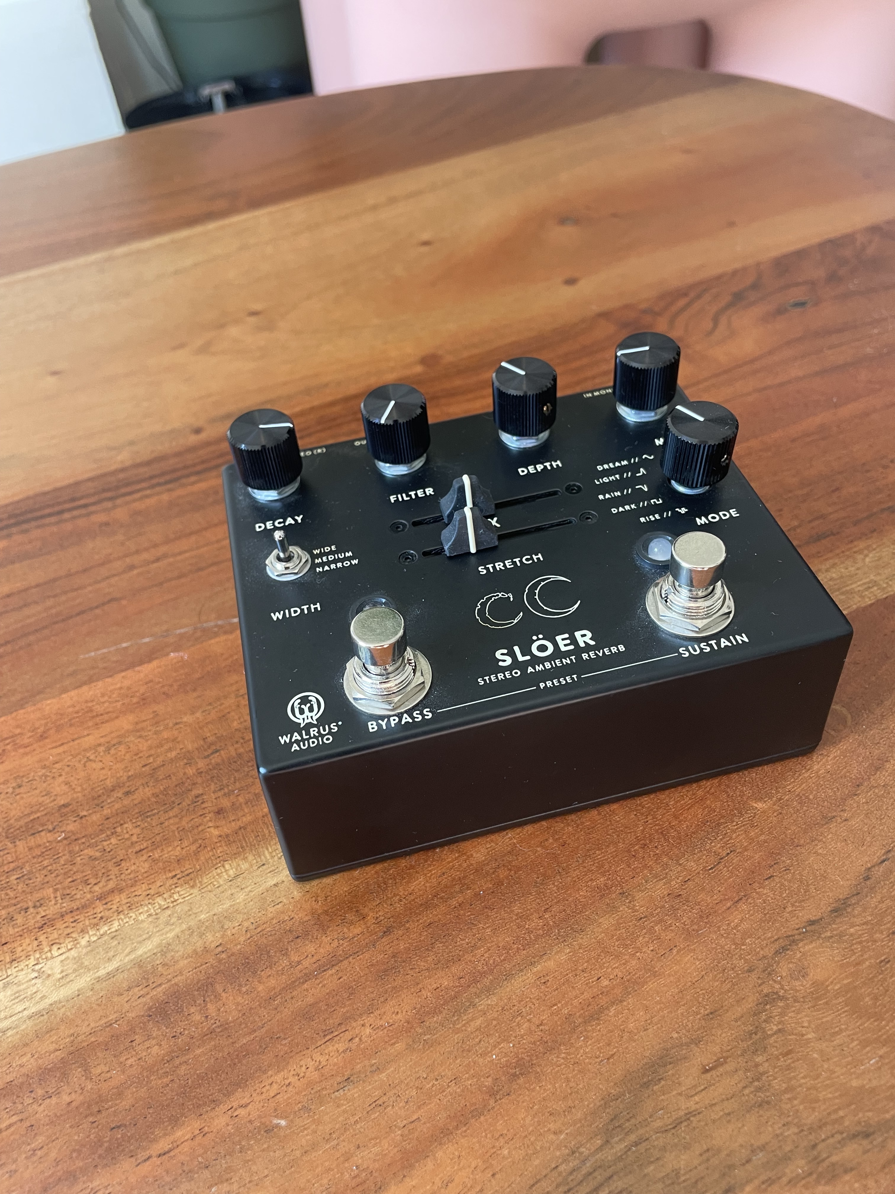 Walrus Audio Slöer – reverb ambient stéréo Black