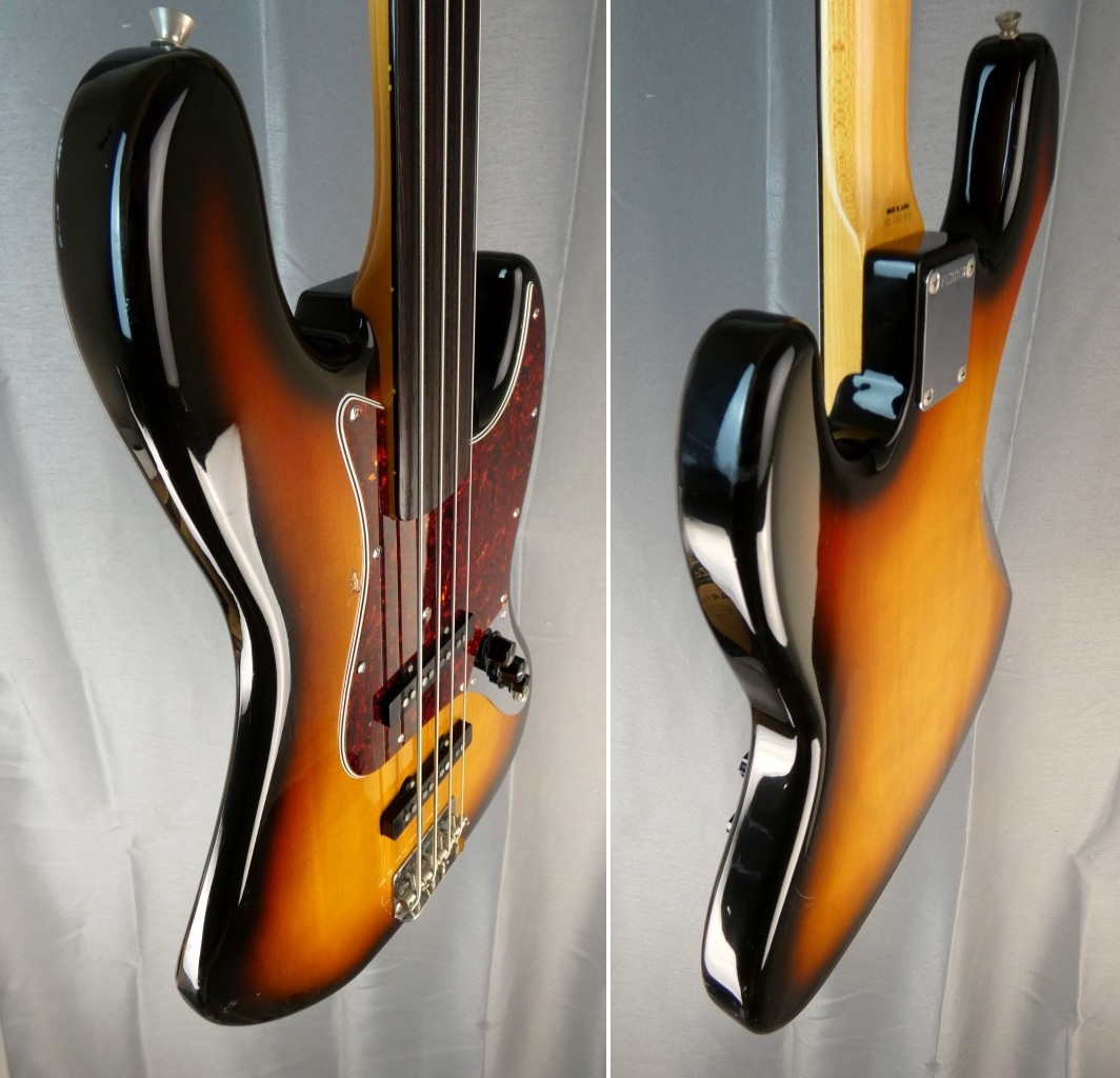 fender jazz bass jb62-fl fretless 1989 3ts sunburst japon japan (3)