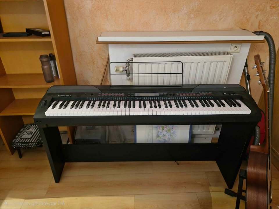 Medeli SP4200 – Piano numérique 88 touches lestées + support – Très peu servi