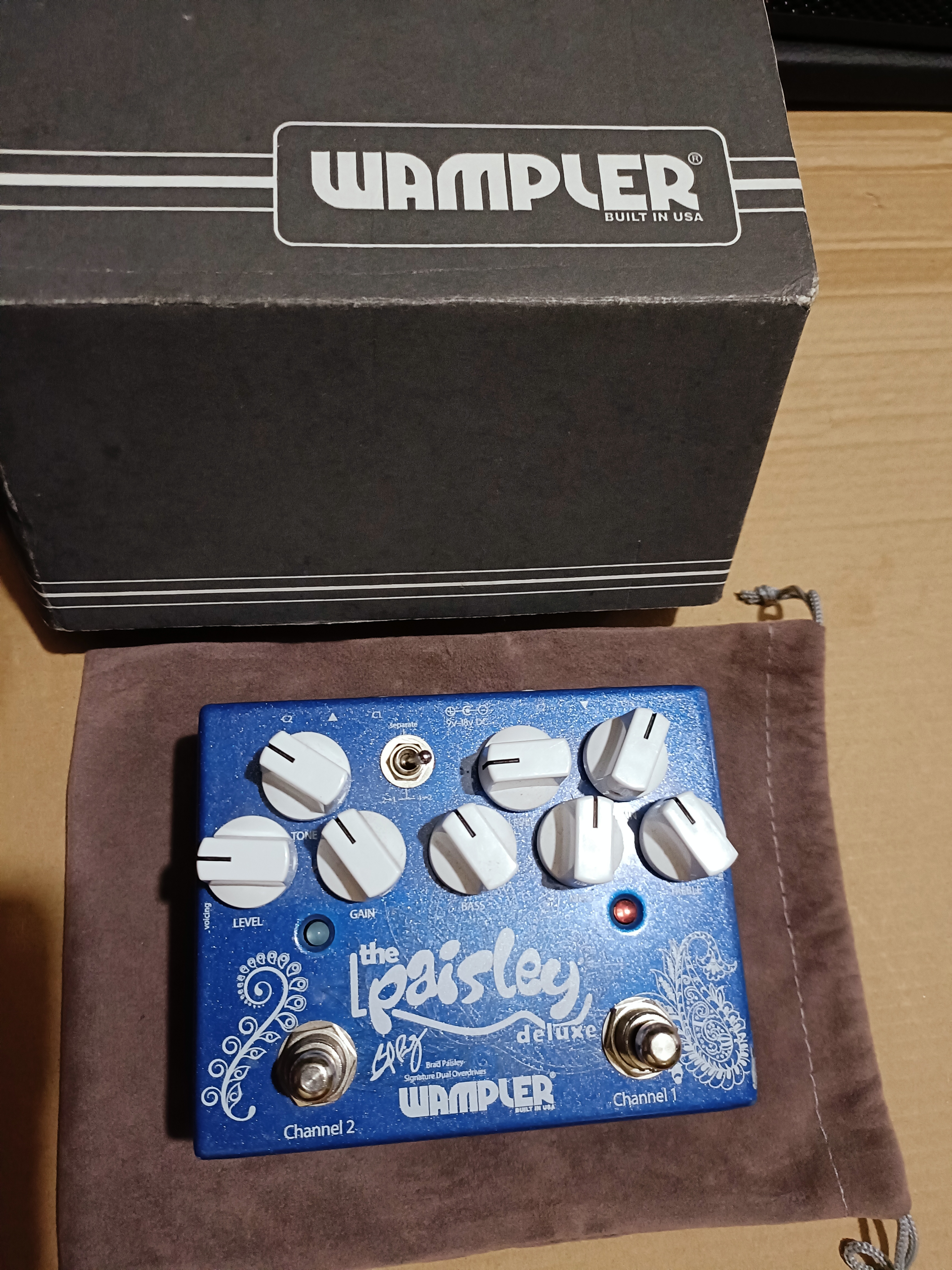 Pédale double overdrive Wampler Paisley Drive Deluxe
