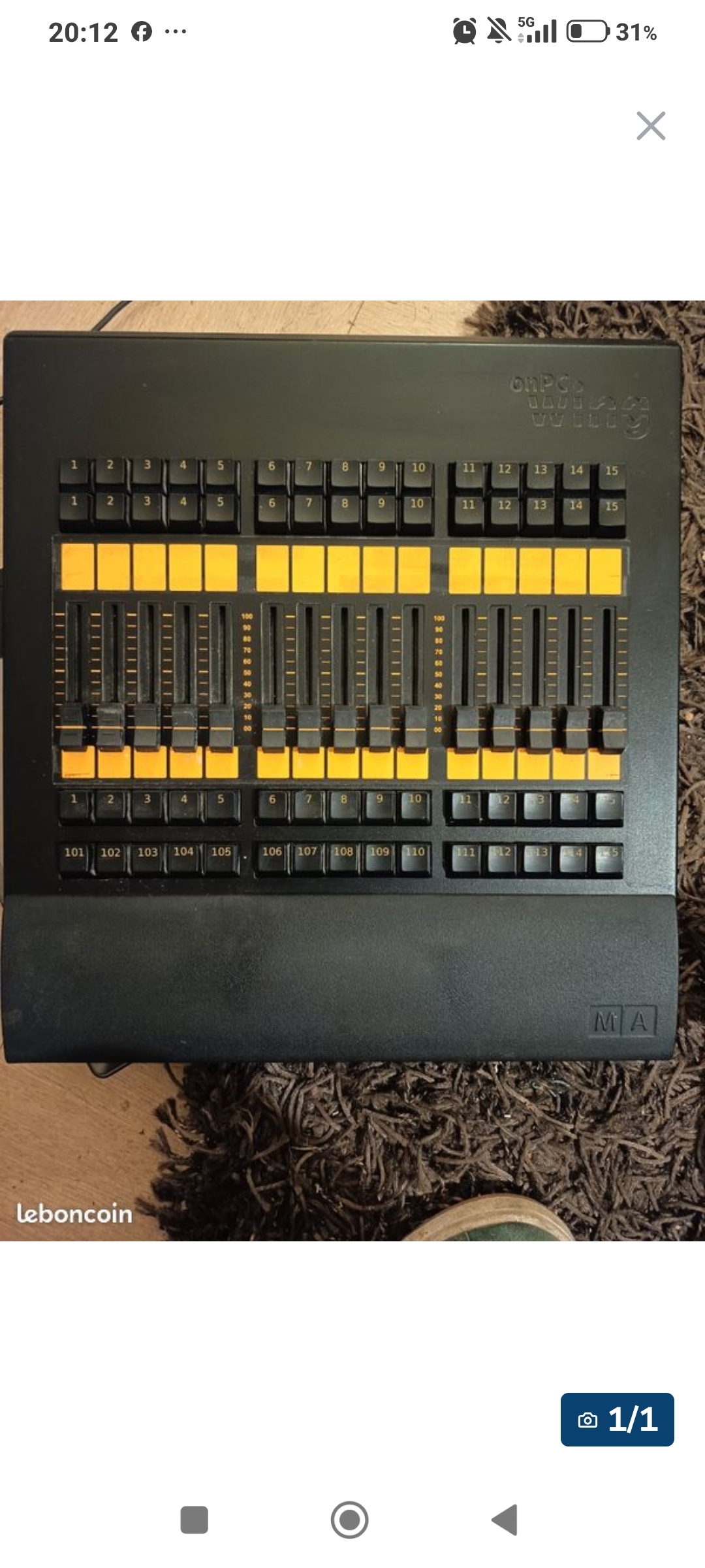 MA Lighting grandMA2 onPC Fader Wing - Console Éclairage