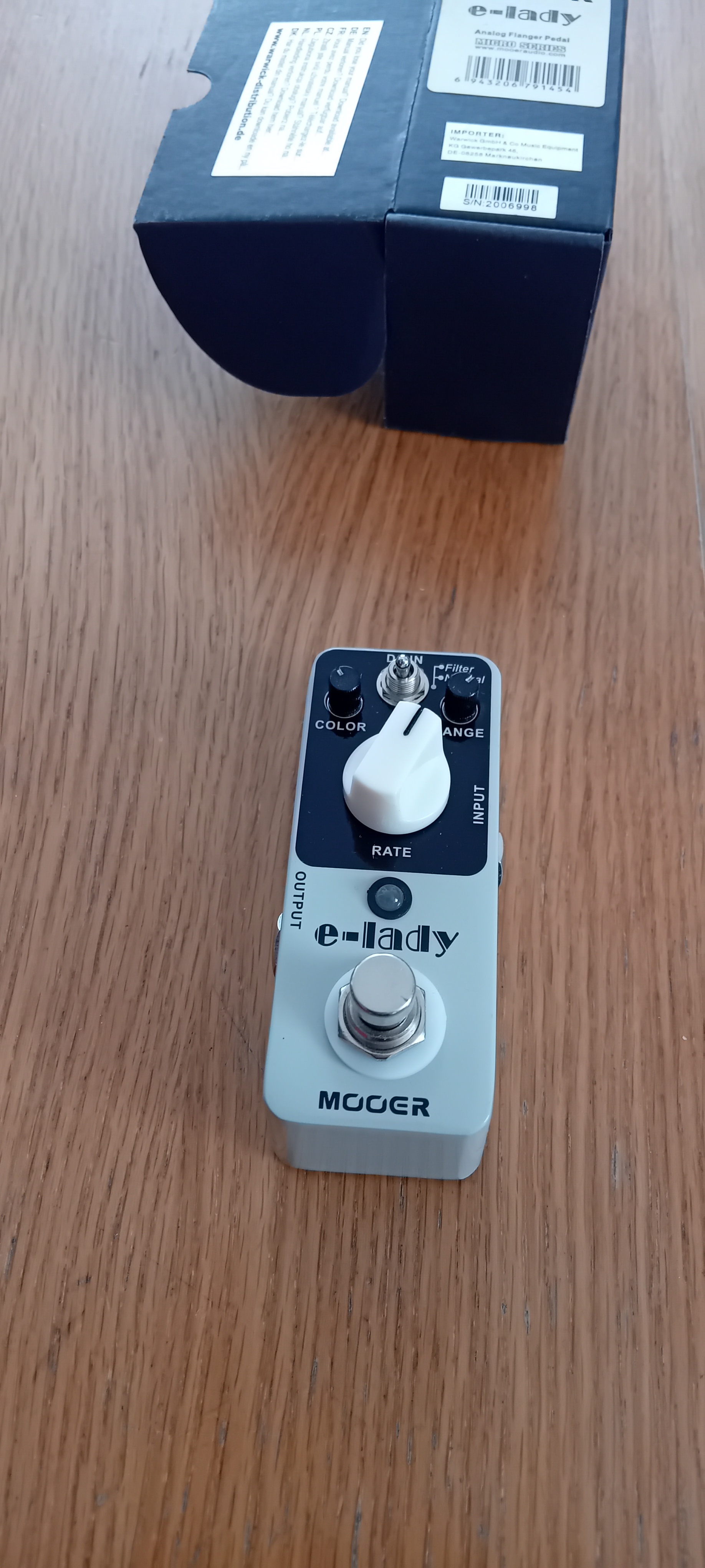 Vends pédale Flanger MOOER E-lady, très bon état