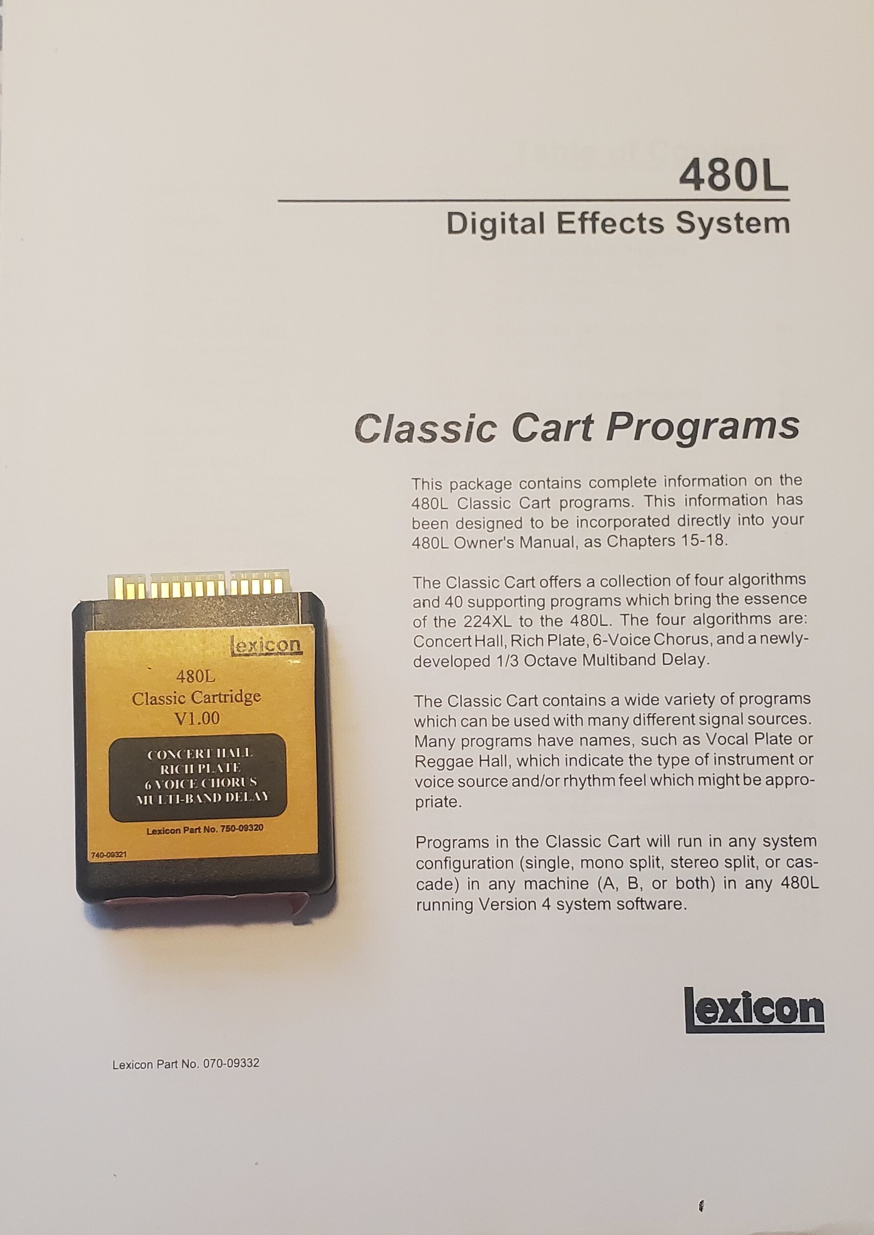 Lexicon 480L (63707)