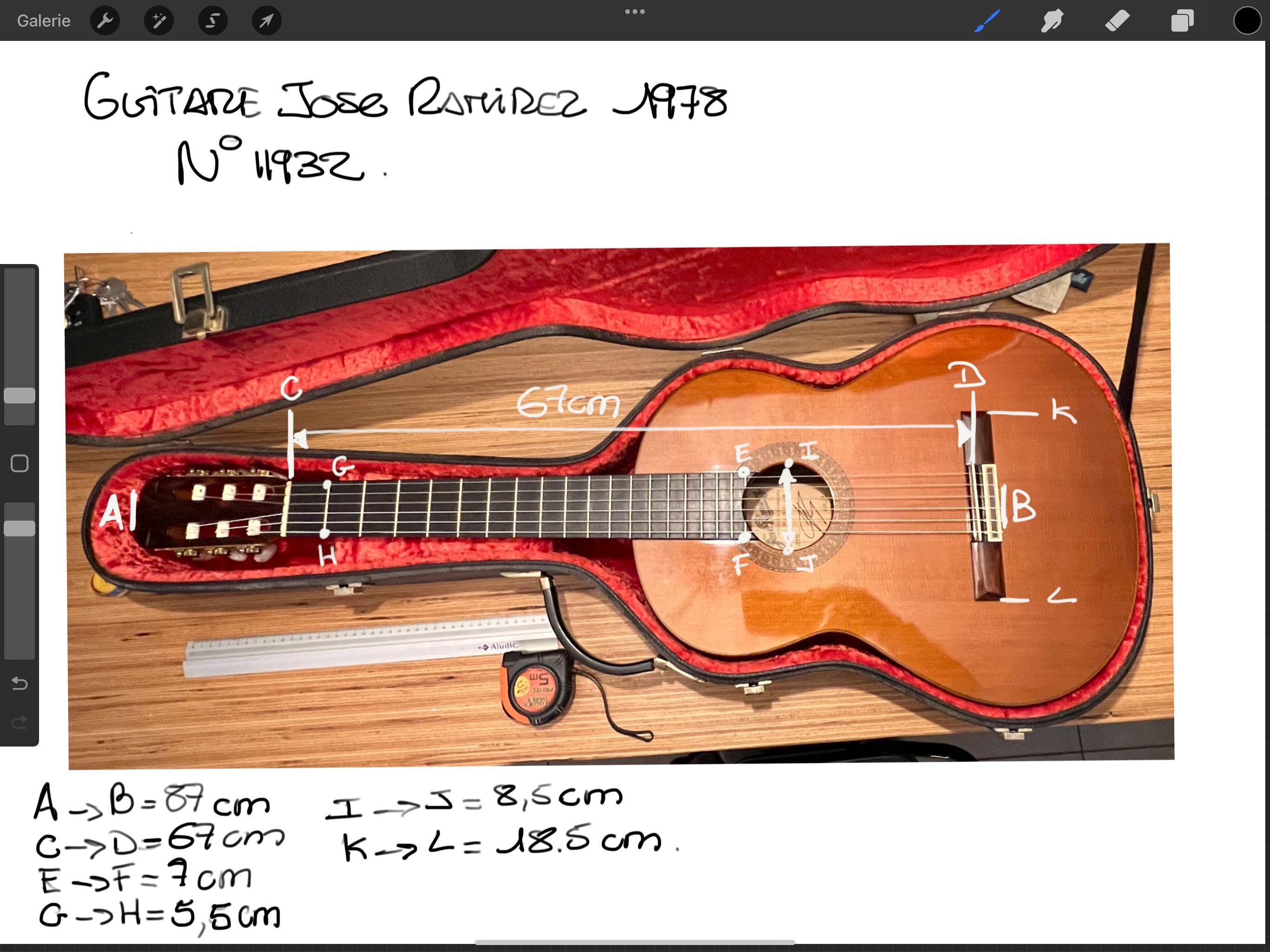 GUITARE JOSE RAMIREZ CLASSIC 1A 1978