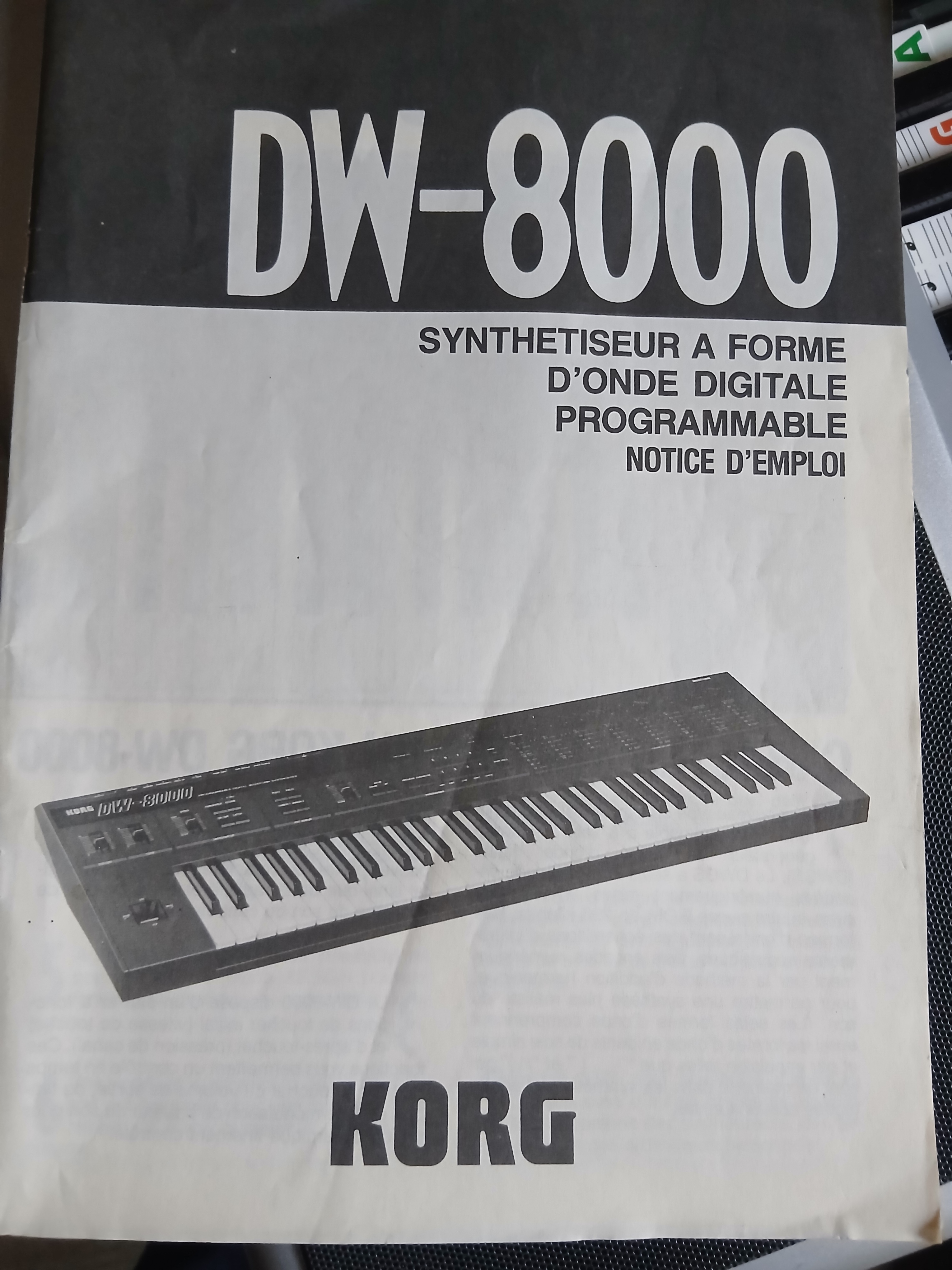 Notice dw800 