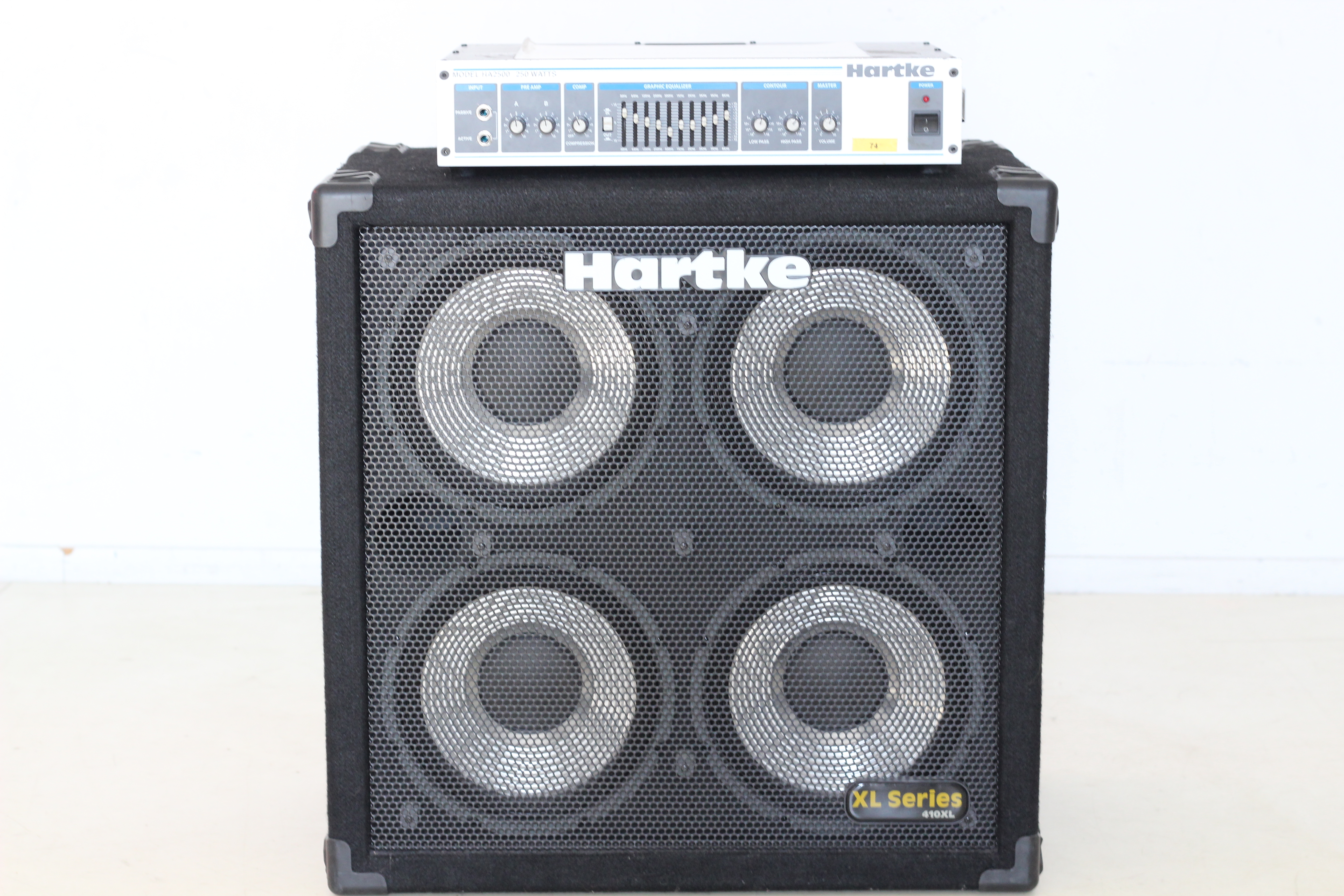 TÊTE AMPLI BASSE HA2500 + BAFFLE 410XL HARTKE