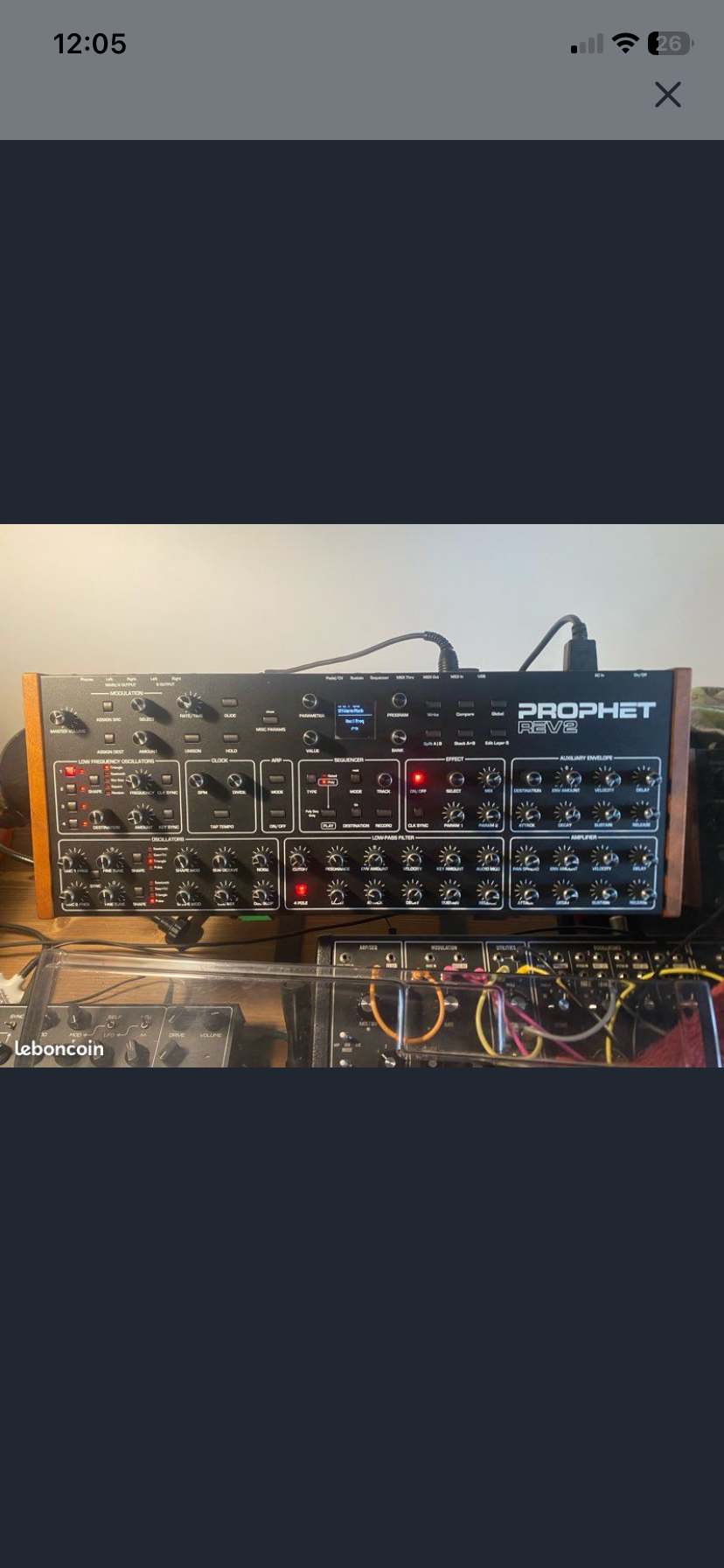 Vends Prophet Rev2 8 voix desktop