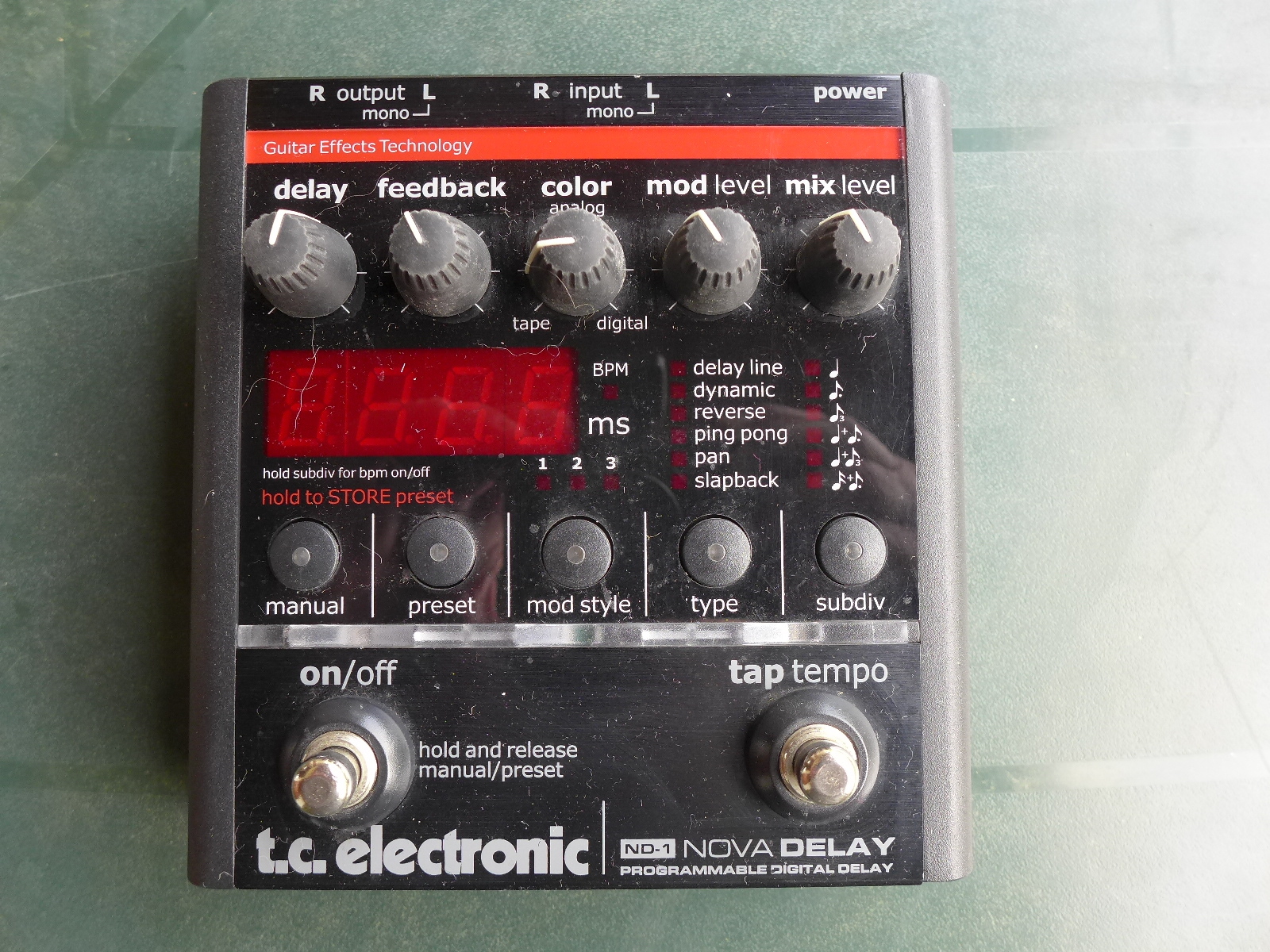 Vends pédale de delay TC Electronic nova delay