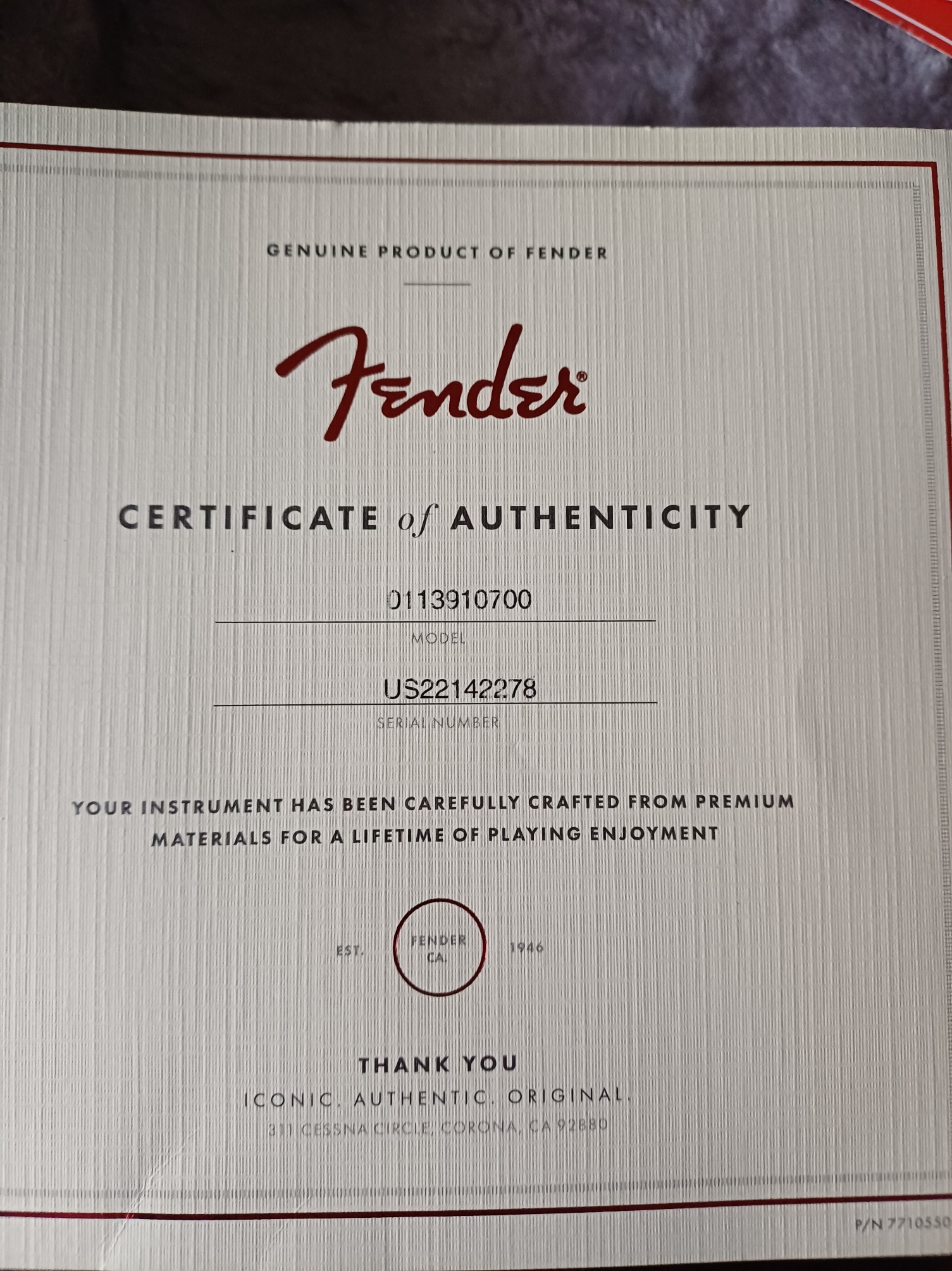 Fender American Professional II Stratocaster HSS (85115)