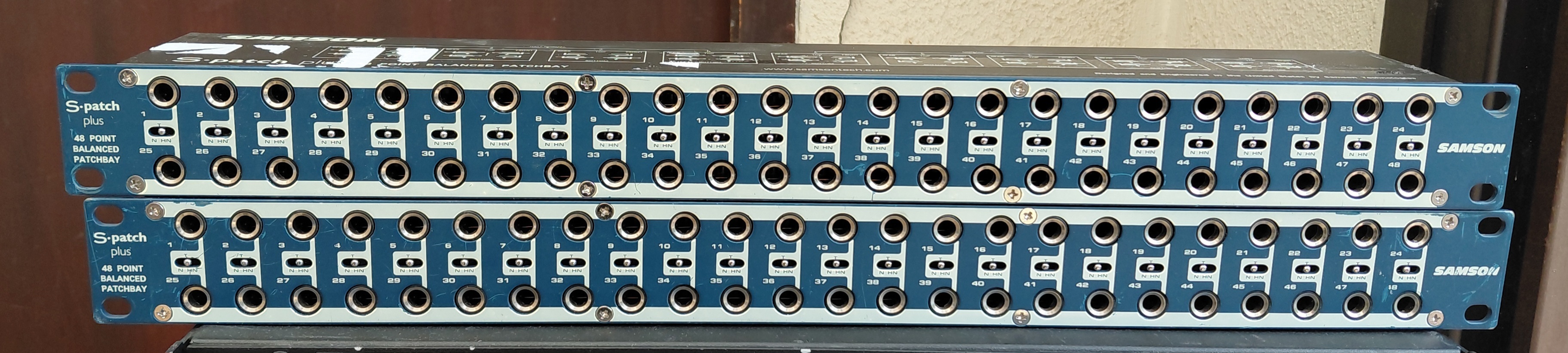 Vends deux patchbays Samson S-patch Plus