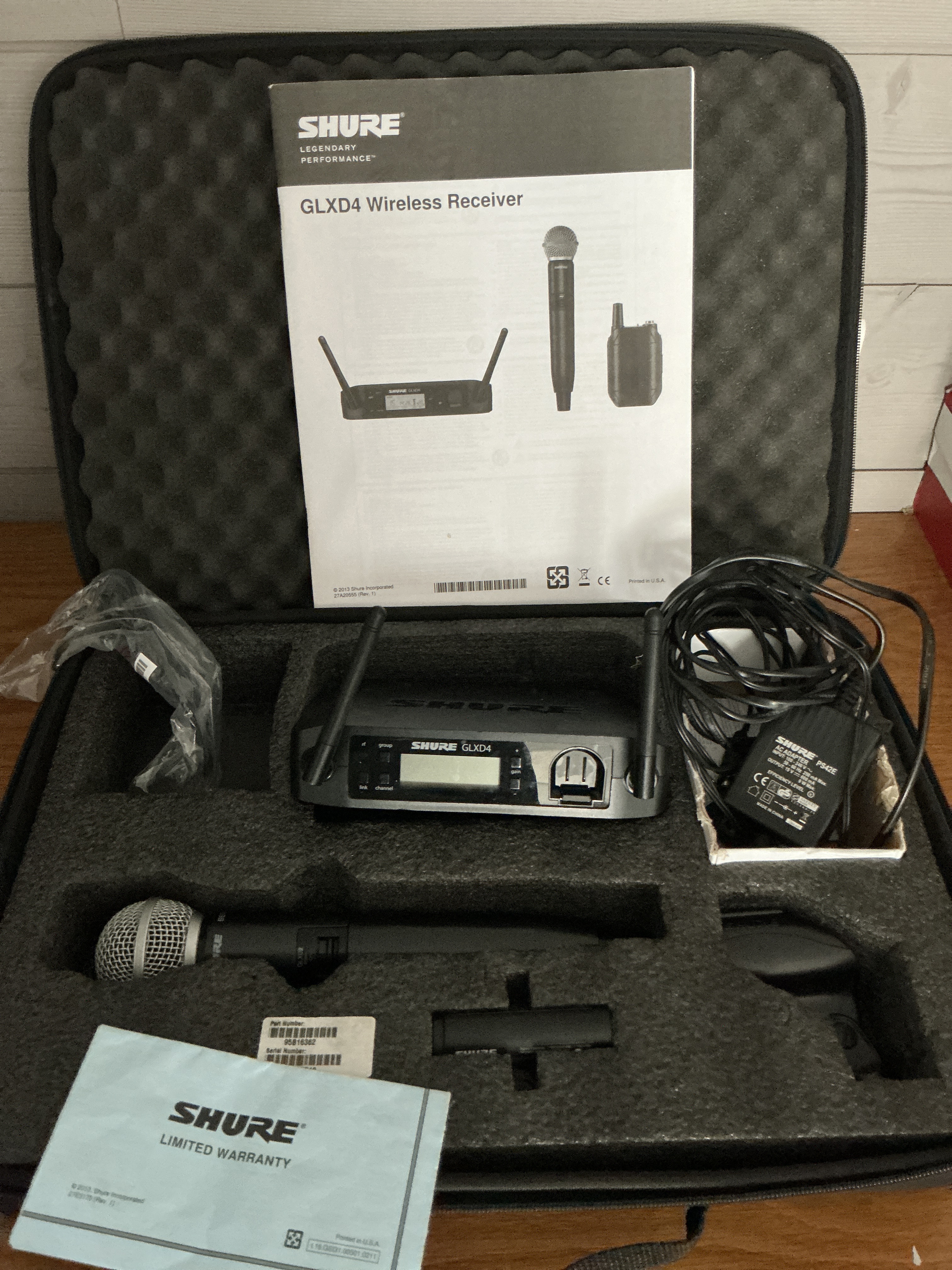 Vends micro HF Shure GLXD4
