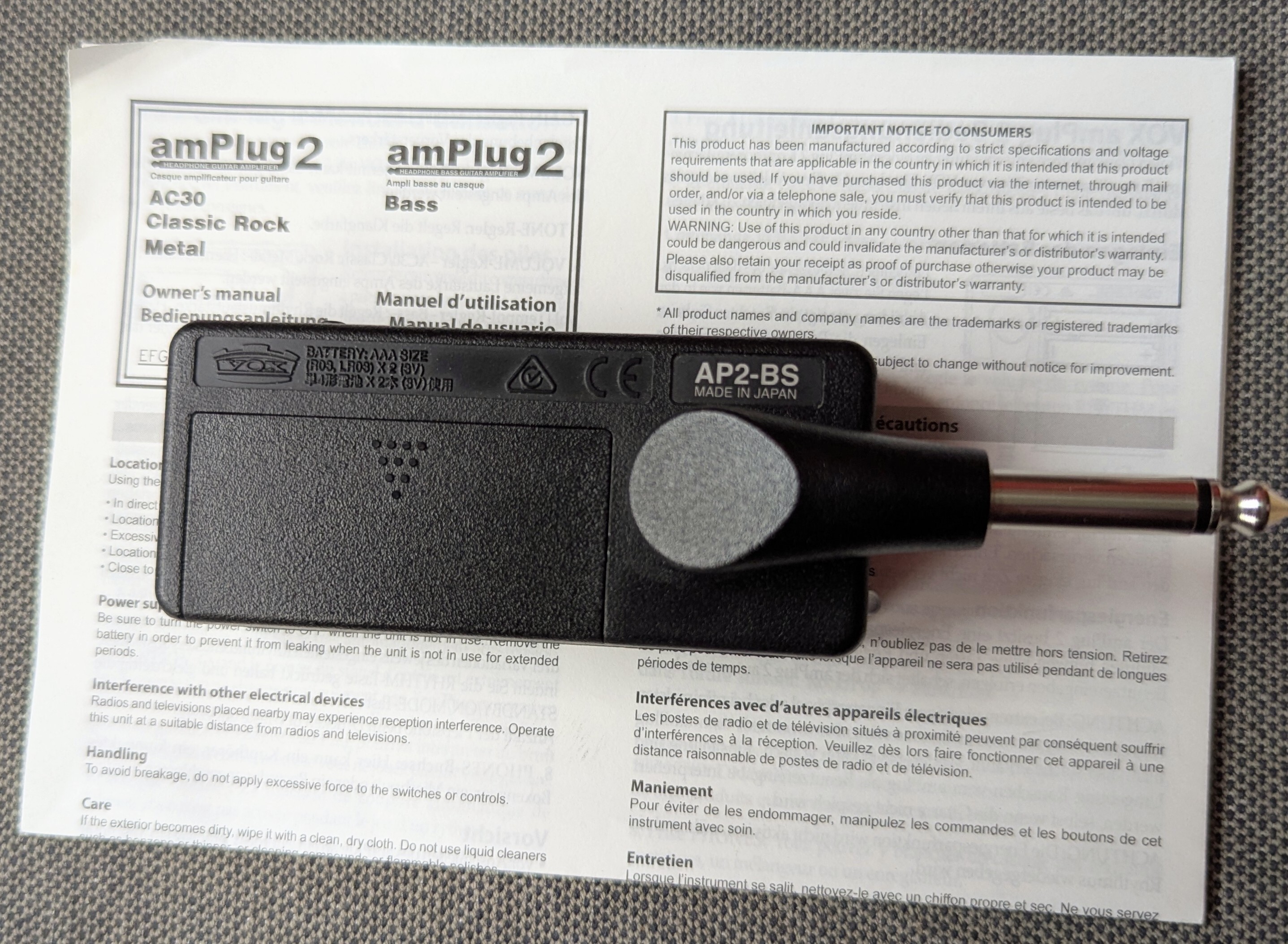 Vox amPlug 2 Bass (23109)