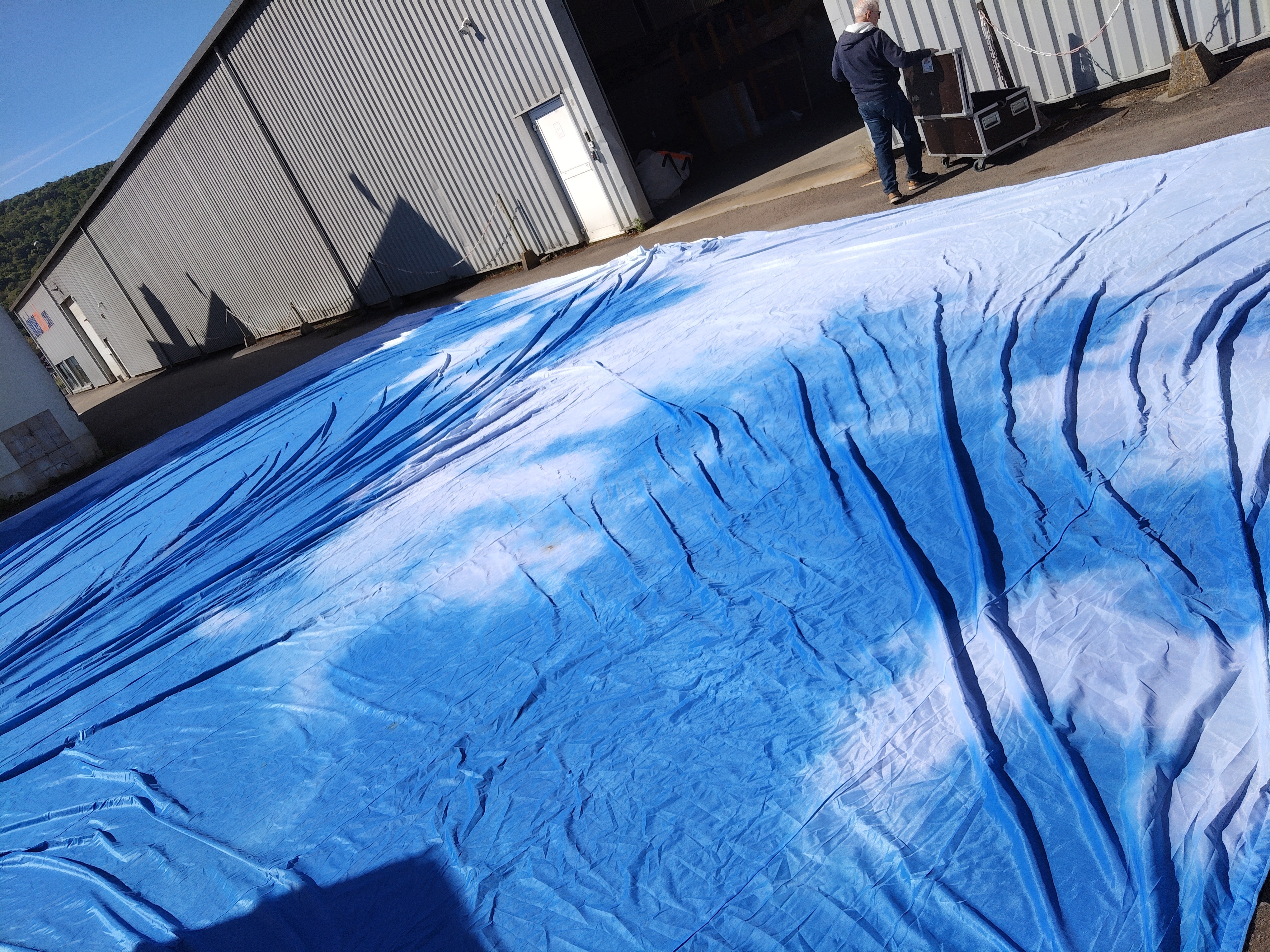 CYCLORAMA MOTIF CIEL AVEC NUAGES