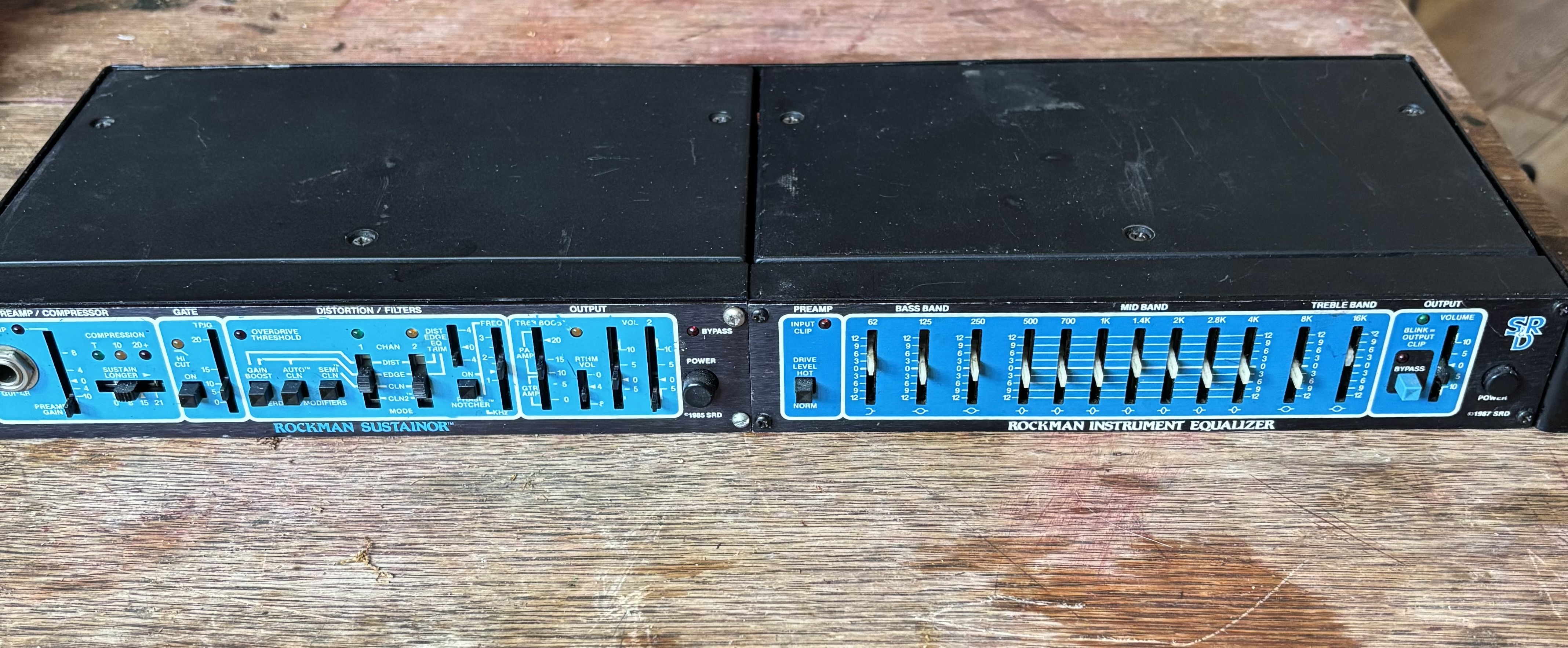 ROCKMAN SUSTAINOR + GRAPHIC EQ + RACK DE MONTAGE