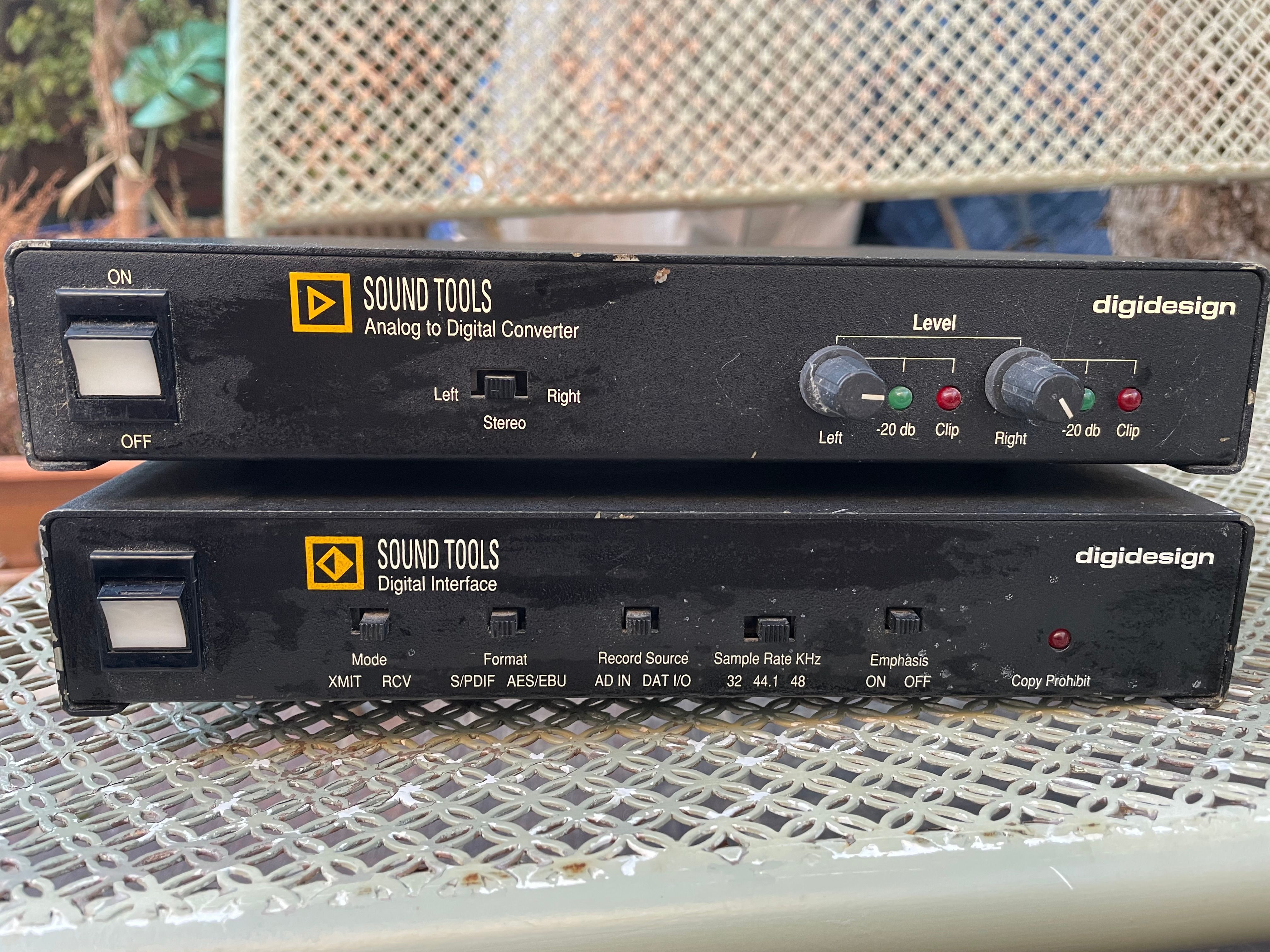 Rare, Je vend cette interface audio  Vintage 1989 Digidesign Sound Tools AD IN Digital Interface AES SPDIF DAW ProTools
