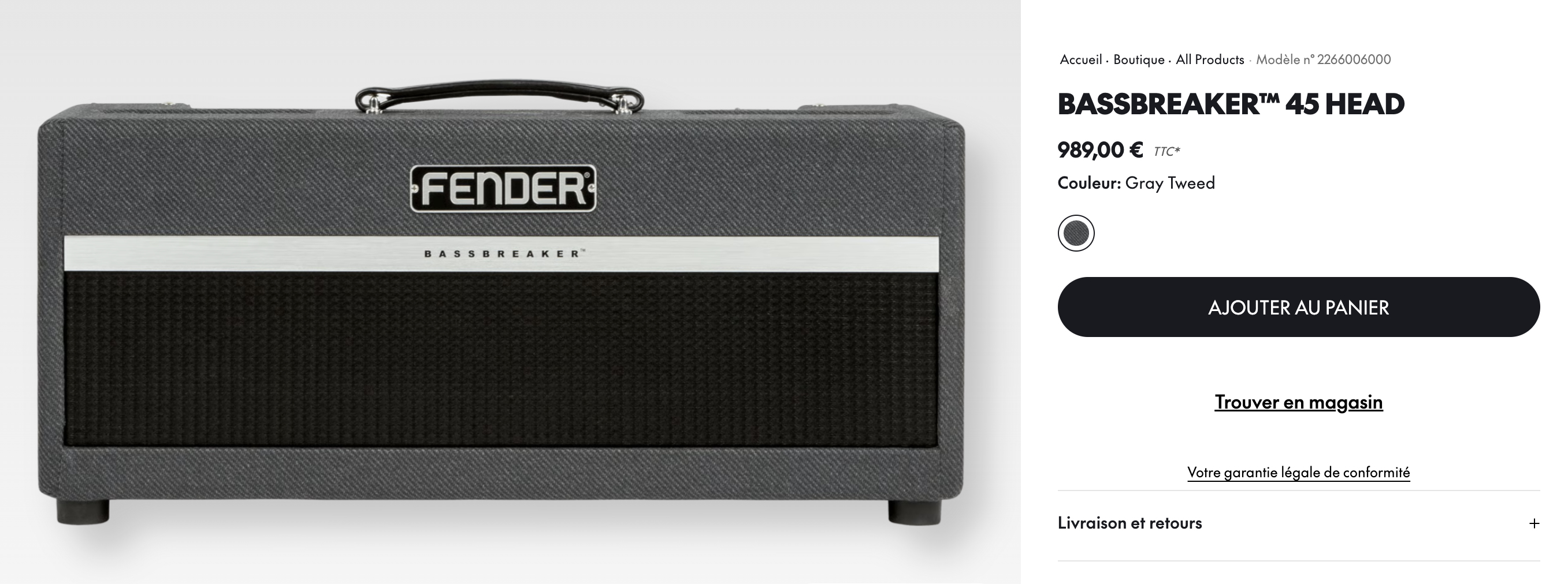 Fender Bass breaker 45